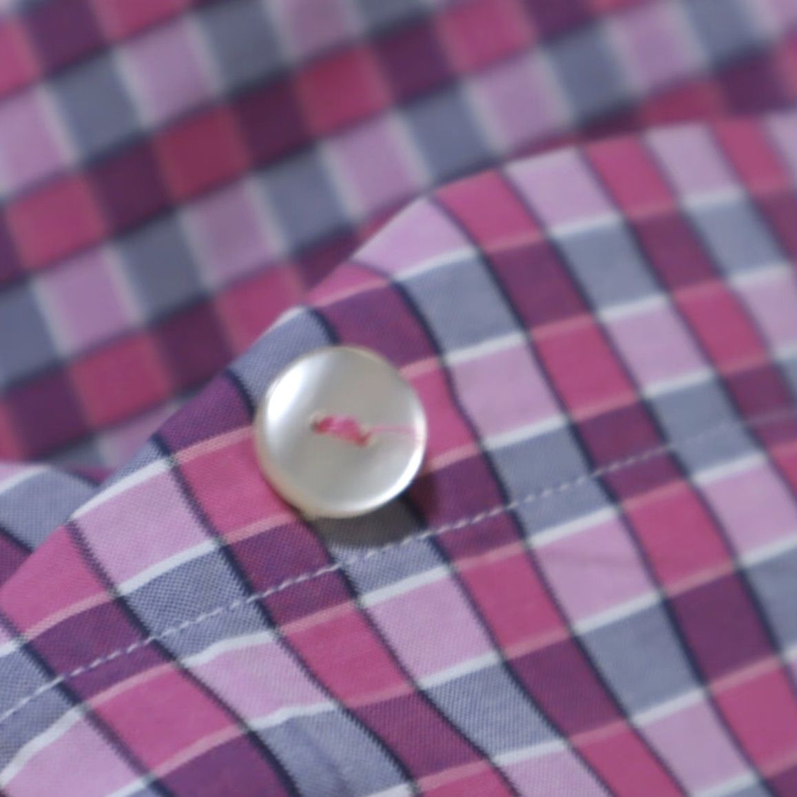 Eton Eton Contemporary Shirt Men L Pink Check Long Sleeve Button Up 44 17.5 Poplin Cotton Relaxed Size US L / EU 52-54 / 3 - 6 Thumbnail