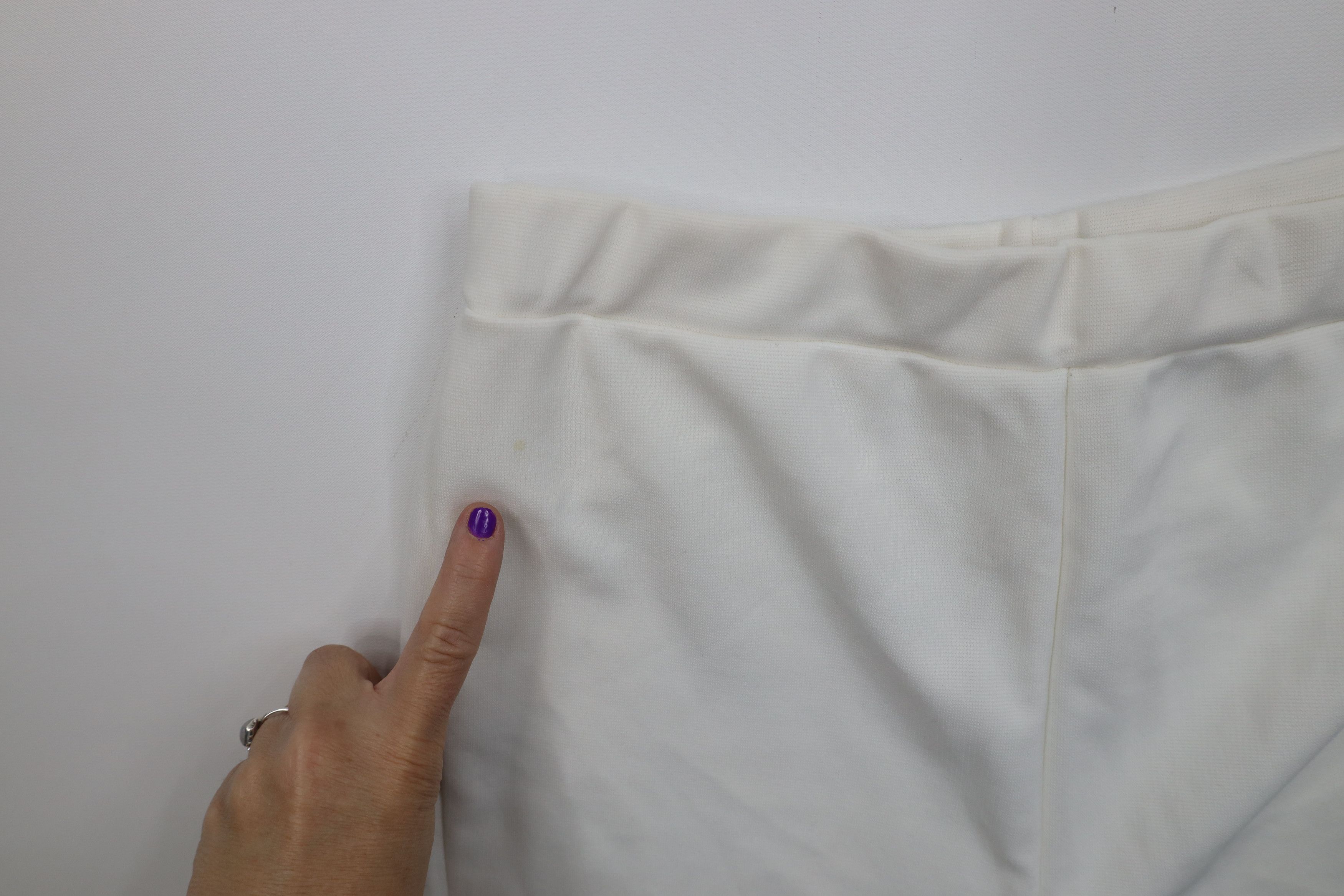 Vintage Vintage 70s Streetwear Sheer Knit Shorts White Polyester USA Size 36" / US 14 / IT 50 - 5 Thumbnail