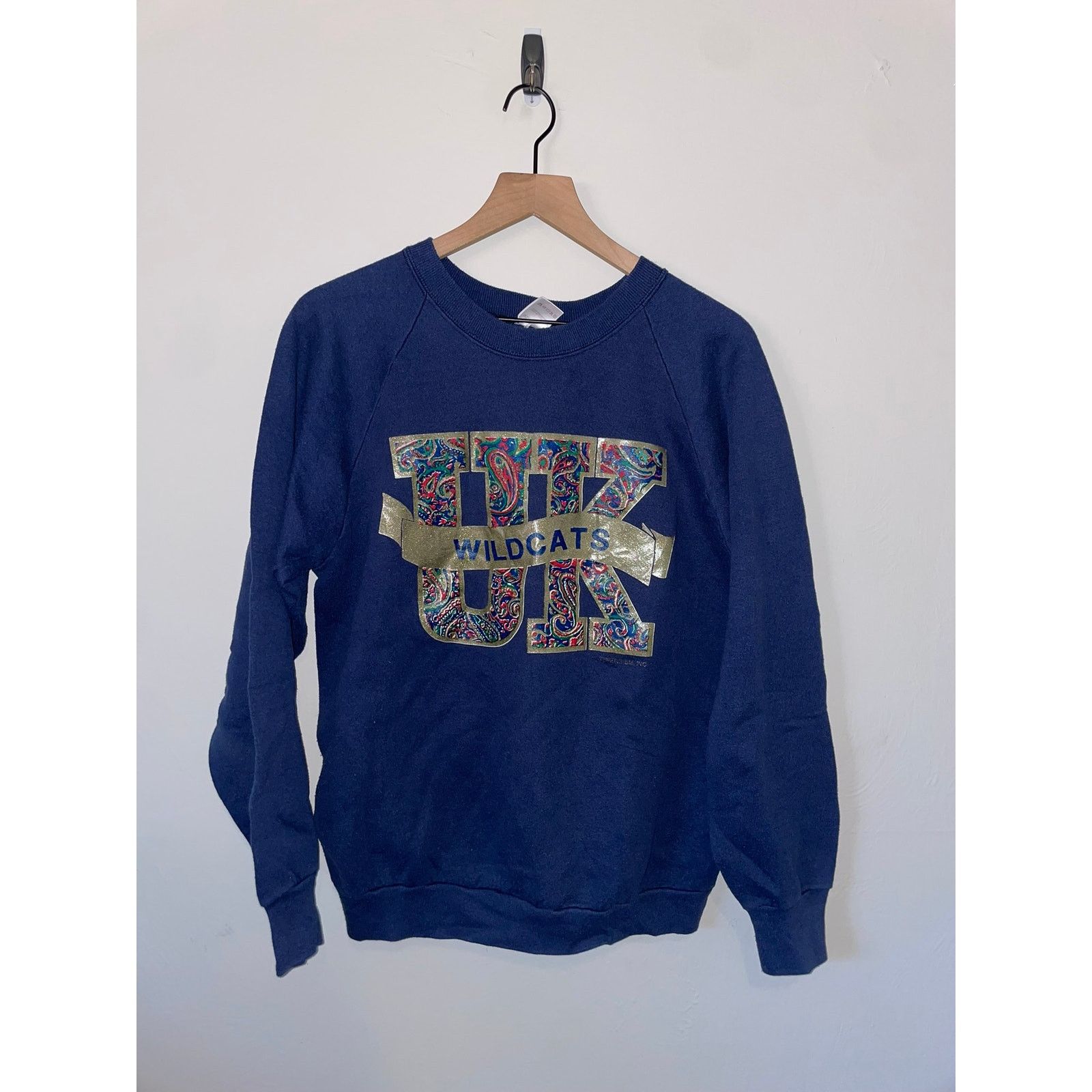Fruit Of The Loom Vintage University Of Kentucky Sweatshirt UK Wildcats 90s L Size US L / EU 52-54 / 3 - 1 Thumbnail