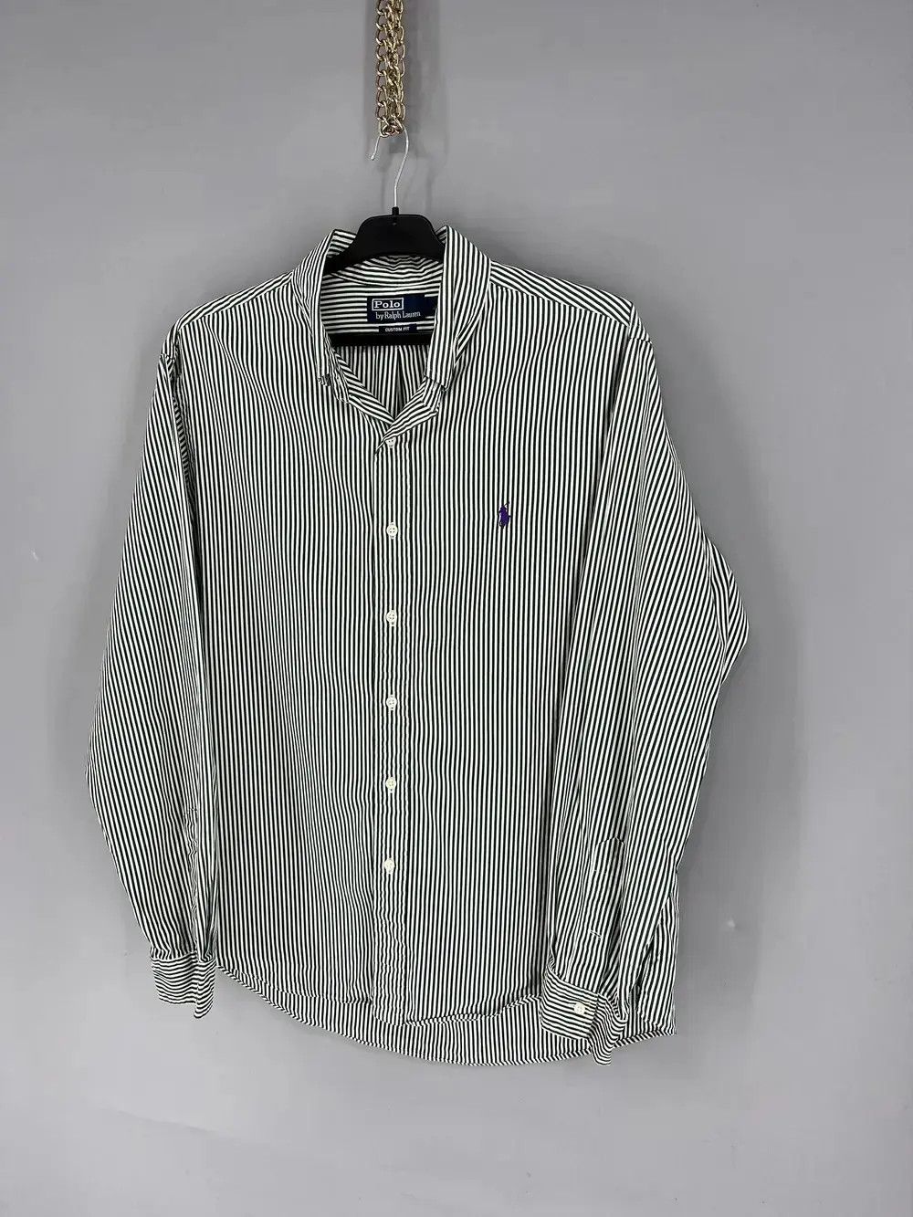 Polo Ralph Lauren Vintage striped shirt polo Ralph Lauren size XL rare Size US XL / EU 56 / 4 - 3 Thumbnail