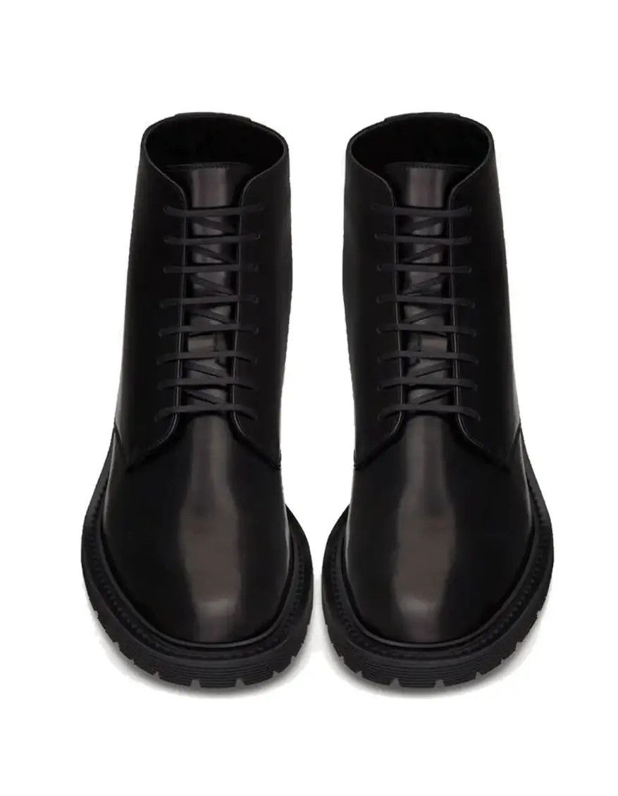 Saint Laurent Paris Saint Laurent Army Boots Smooth Leather Size US 13 / EU 46 - 3 Thumbnail