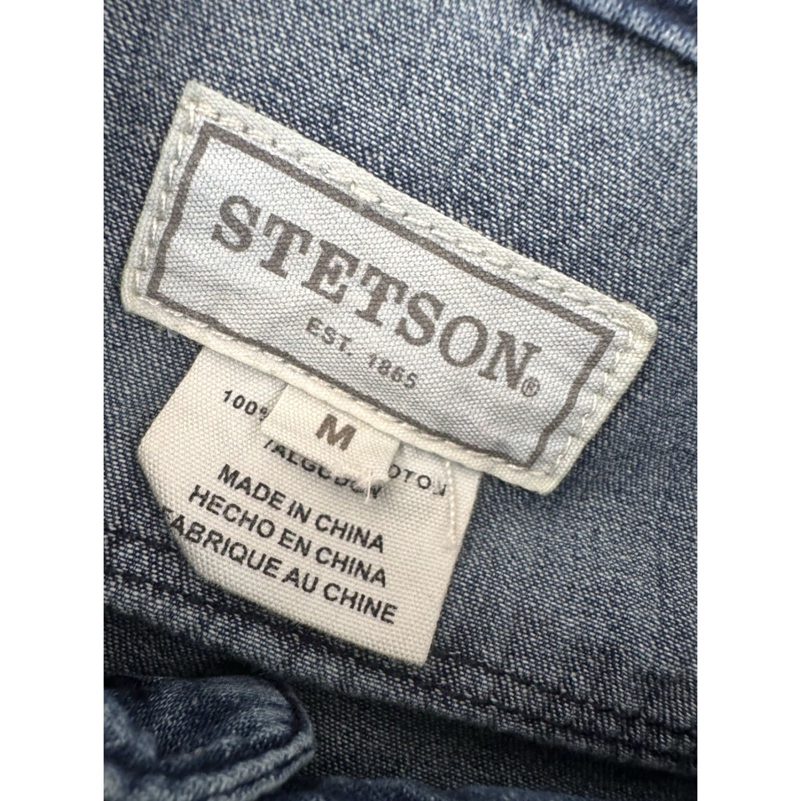 Stetson STETSON Denim Pearl Snap Western Mens M Shirt XS? No, M Shirt Western Mens M Shirt Size US M / EU 48-50 / 2 - 3 Thumbnail