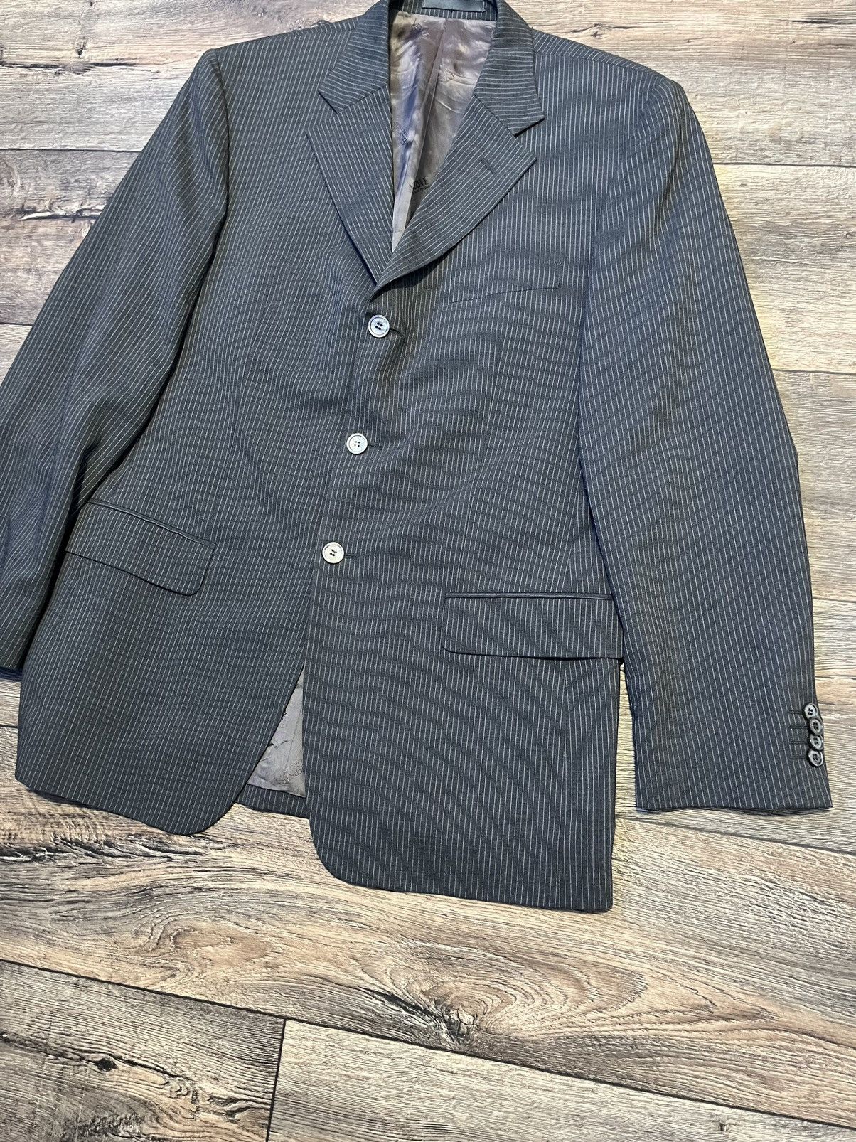 Versace Versace Collection Wool Grey Suit Set Blazer Trousers Size50 Size 42R - 4 Thumbnail