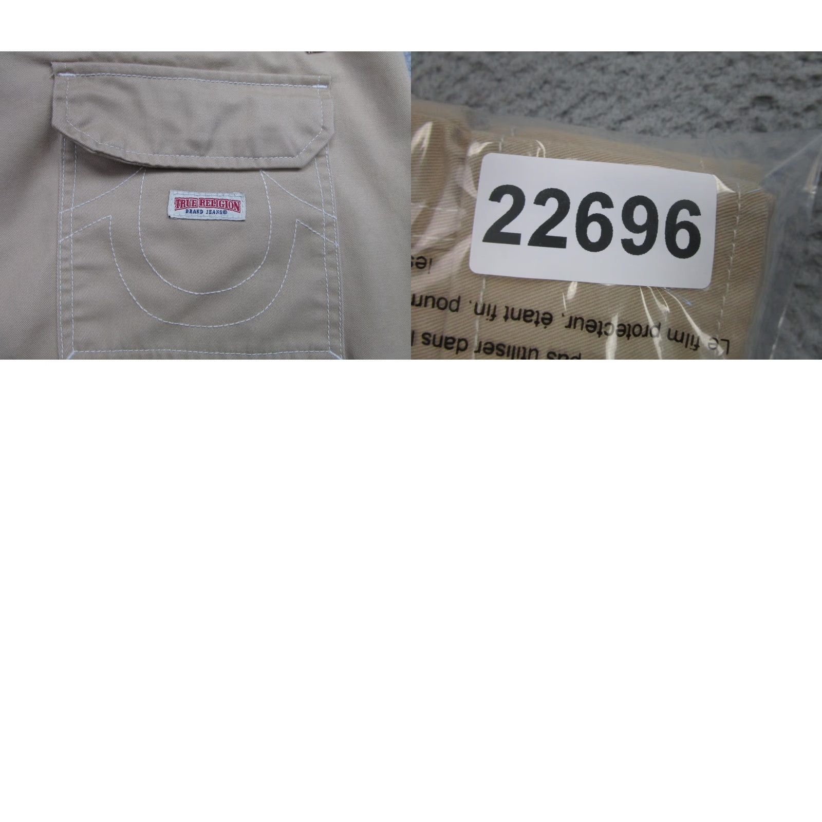 True Religion True Religion Cargo Pants Mens 38x32 Beige Straight Leg Utility Workwear Casual Size US 38 / EU 54 - 10 Thumbnail