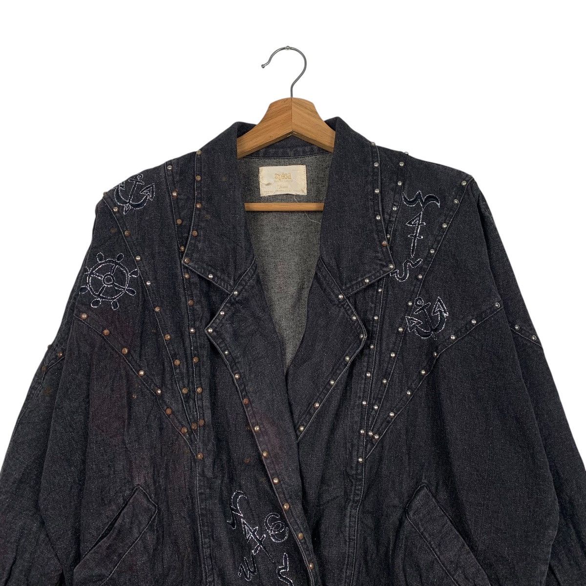 Japanese Brand Nice Design Japanese Brand Spica Gothic Denim Jacket Size M / US 6-8 / IT 42-44 - 2 Thumbnail