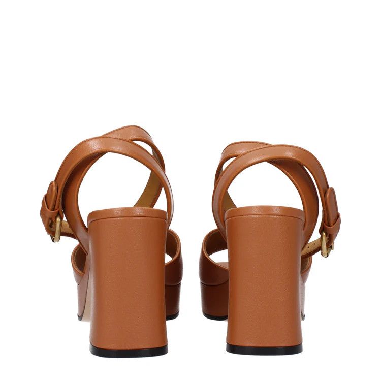 Gucci ob1o1e1124 Leather Sandals in Brown Size US 10 / IT 40 - 5 Thumbnail