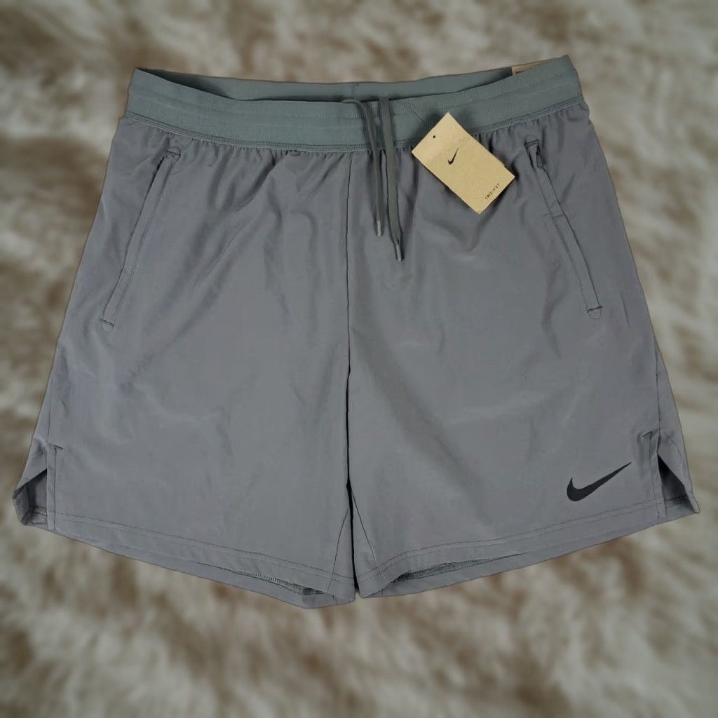 Nike Nike Shorts Mens 2XL Gray Dri Fit Active Athletic Training Flex Rep Lace Tie Size US 39 - 1 Thumbnail