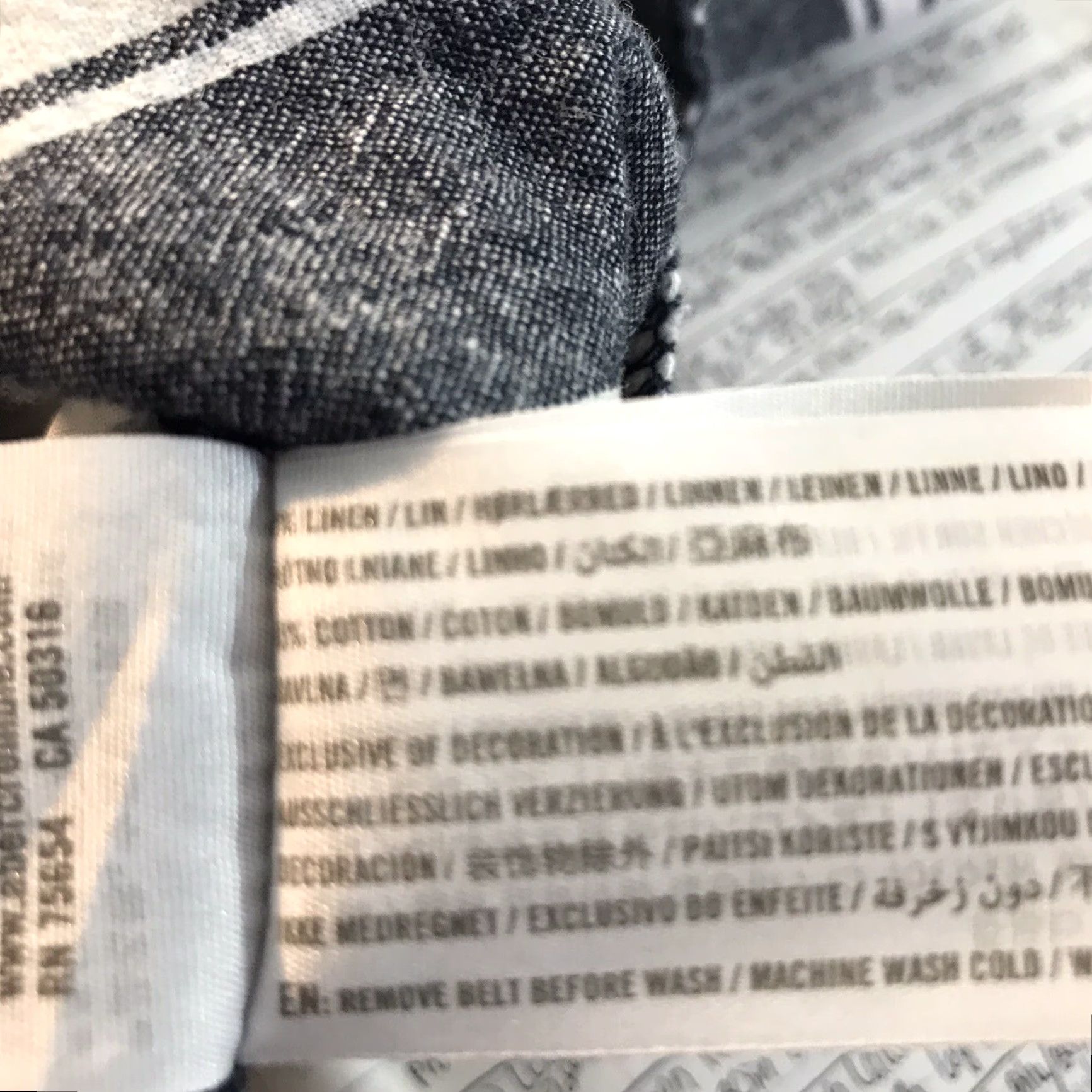 Abercrombie & Fitch Abercrombie & Fitch Women's Linen Blend Striped High Rise Pants S Blue White Casual Dressy Size 28" / US 6 / IT 42 - 4 Thumbnail