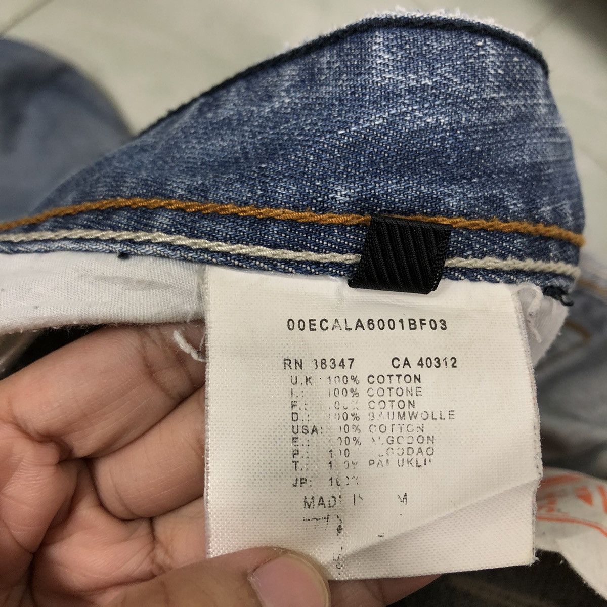 Adidas 🔥RARE DISTRESSED DENIM JEANS DIESEL X ADIDAS STREETWEAR Size US 30 / EU 46 - 20 Thumbnail