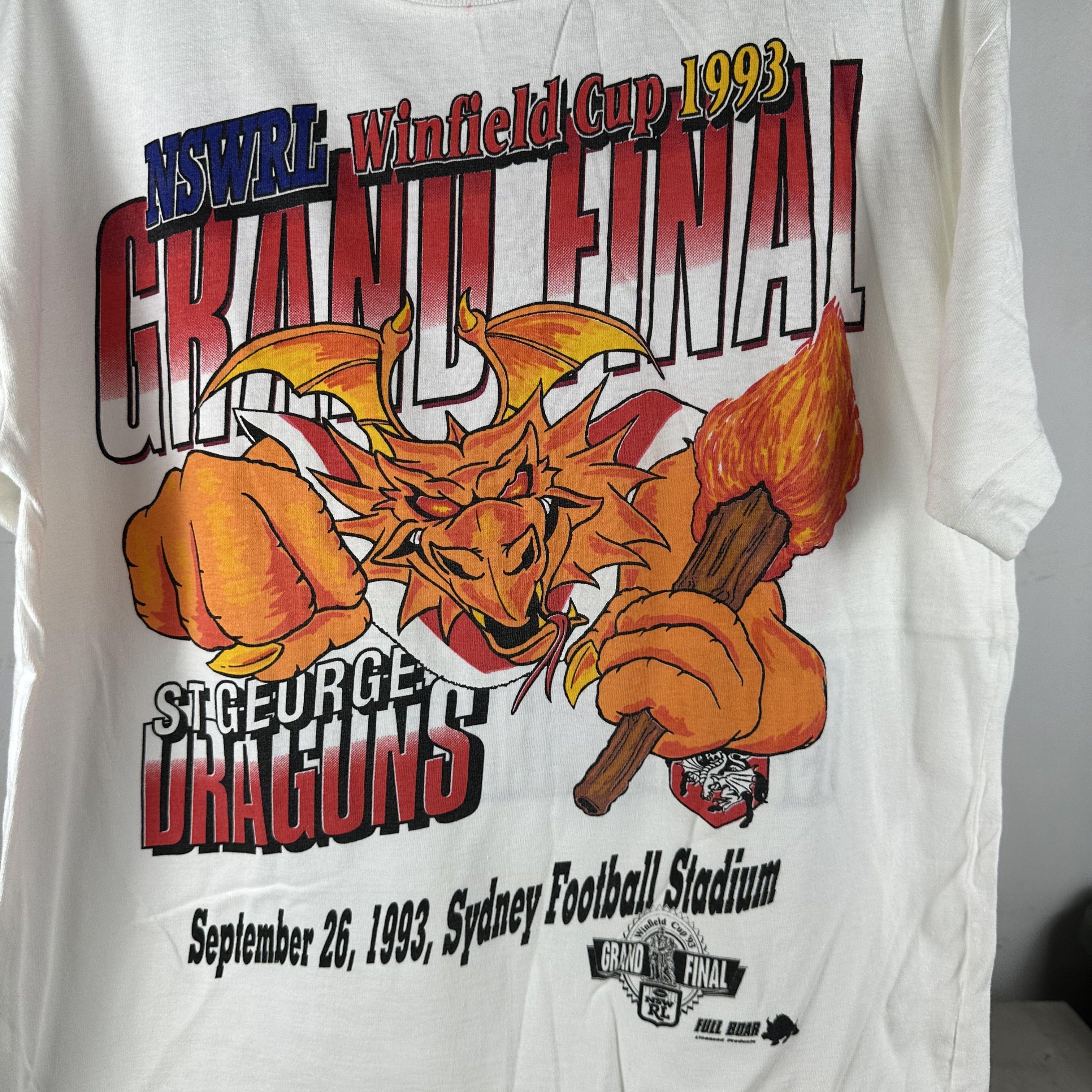 Vintage St. George Illawarra Dragons NSWRL Winfield Grand Final Tee Size US L / EU 52-54 / 3 - 2 Thumbnail