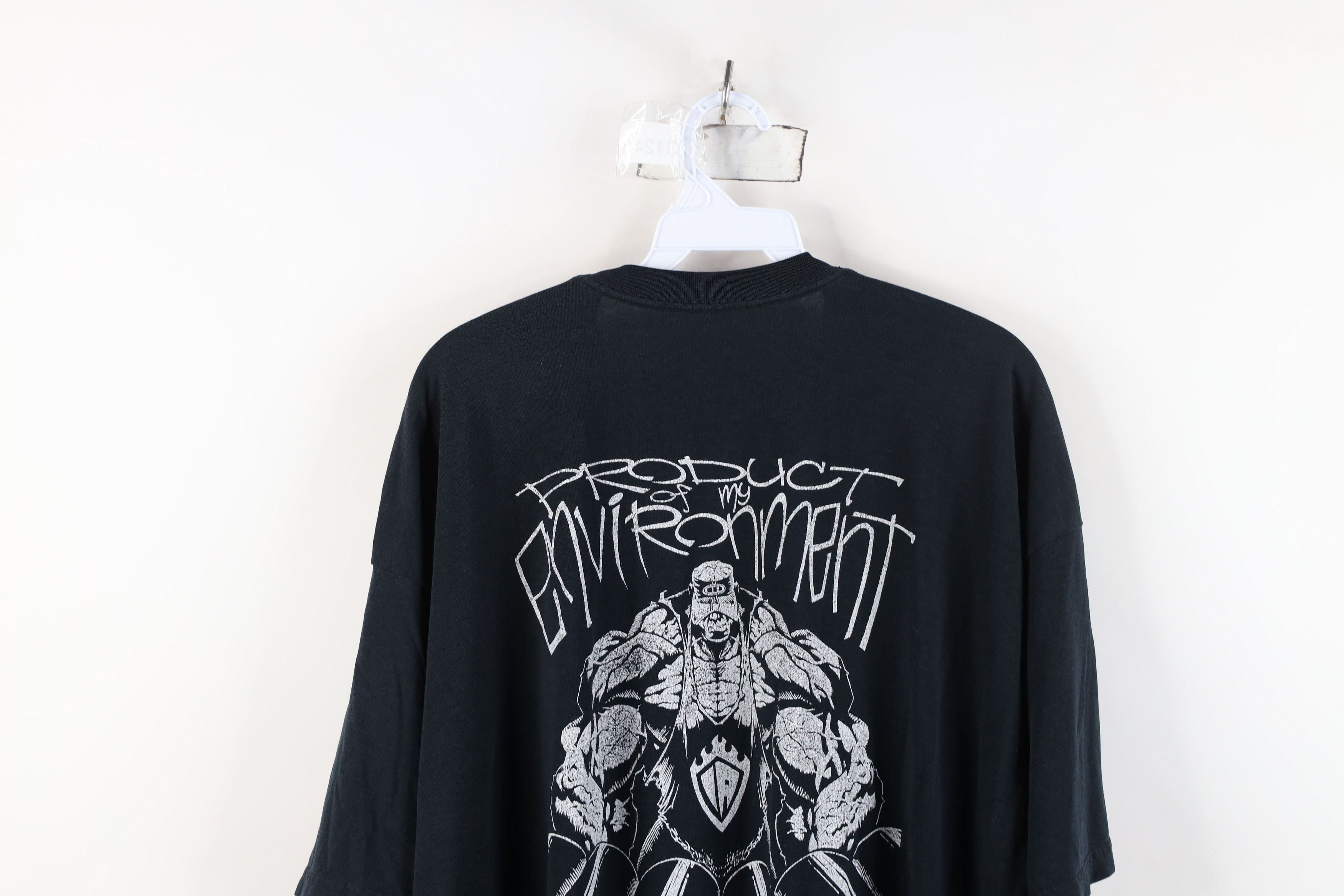 Vintage Vintage Streetwear Iron Asylum Fire Bodybuilding Gym T-Shirt Size US XXL / EU 58 / 5 - 13 Thumbnail