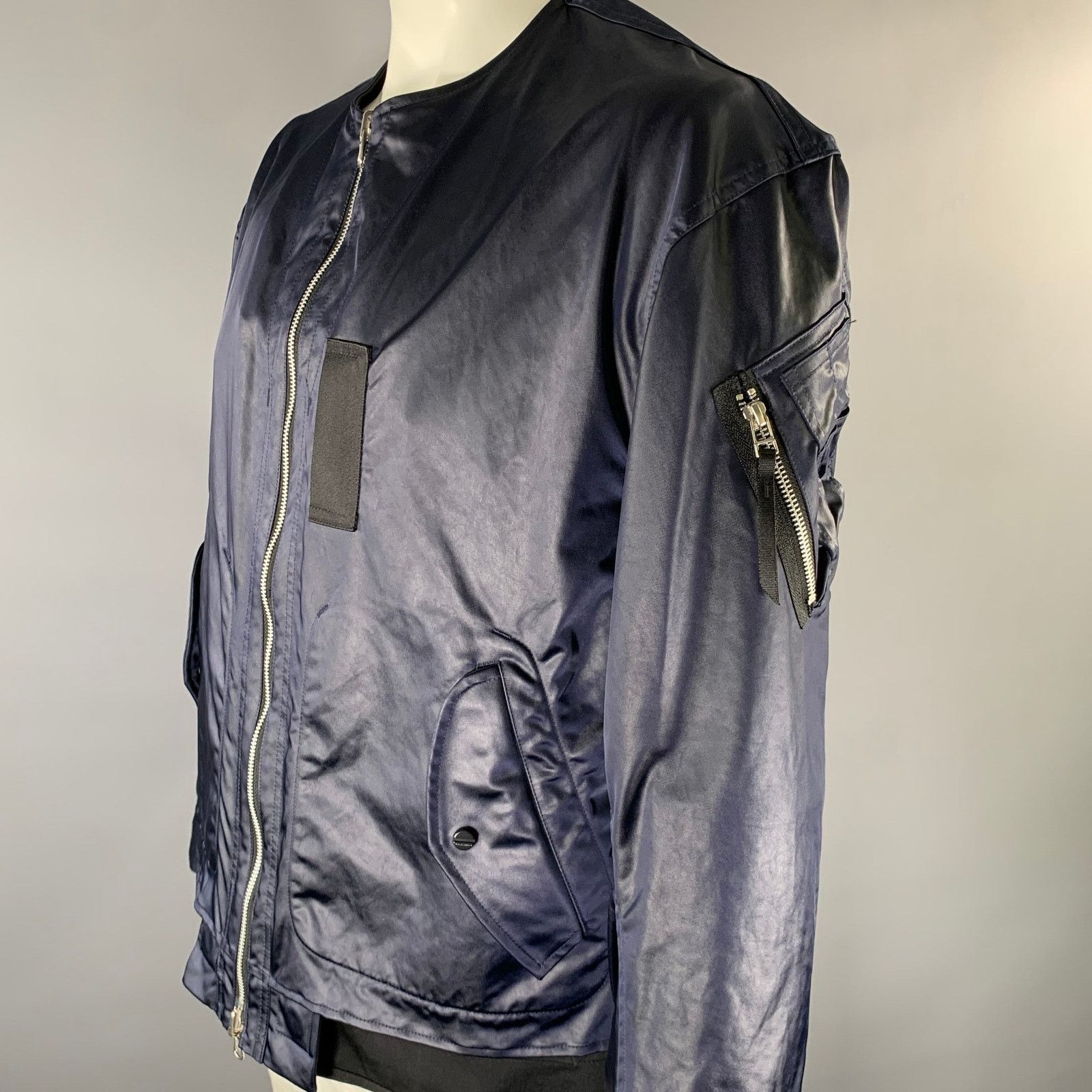 meanswhile MEANSWHILE Size L Navy Black Reversible Jacket Size US L / EU 52-54 / 3 - 3 Thumbnail