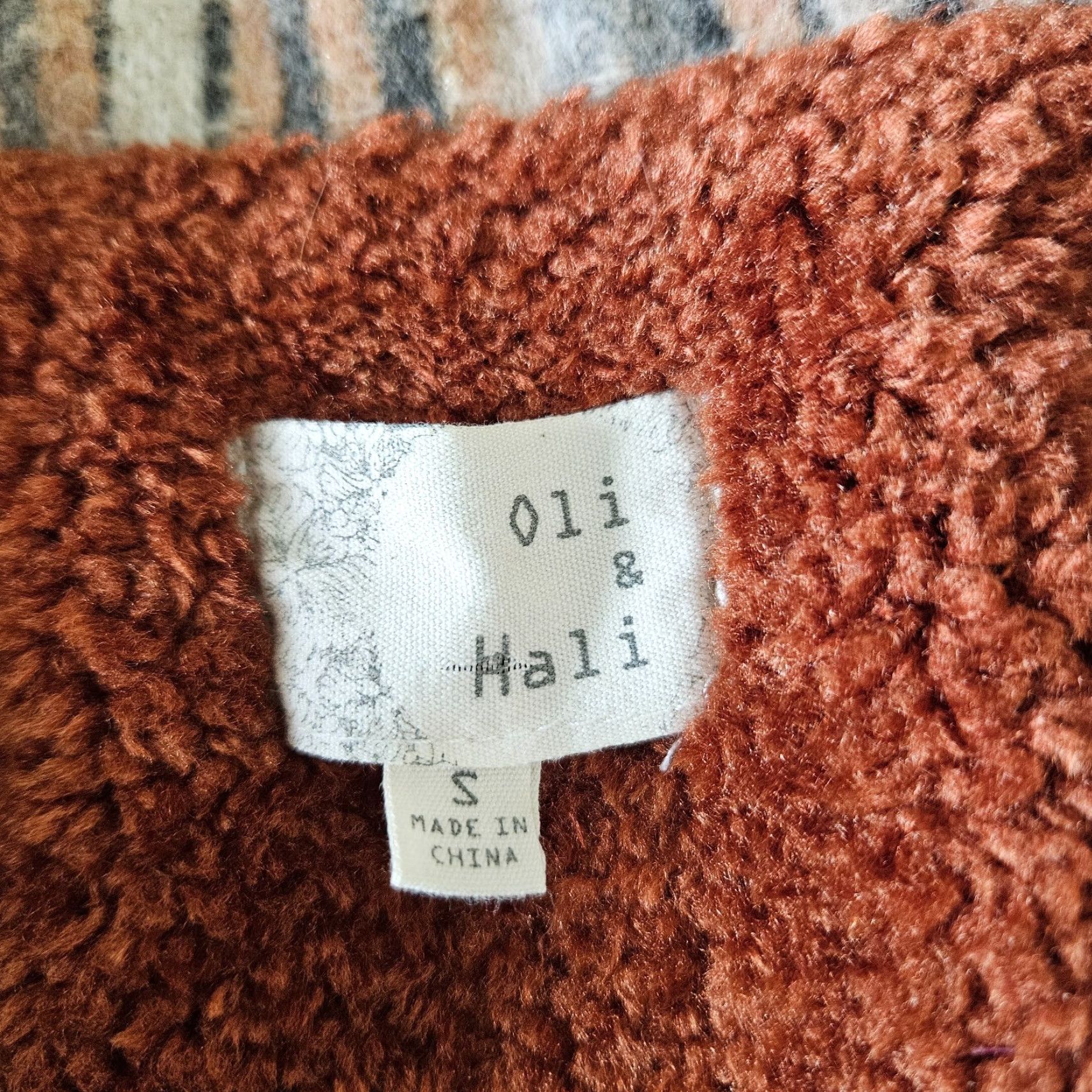 Vintage Oli & Hali Womens Pieced Jacket Sz Small Gray Orange Plaid Button Up Size S / US 4 / IT 40 - 4 Thumbnail
