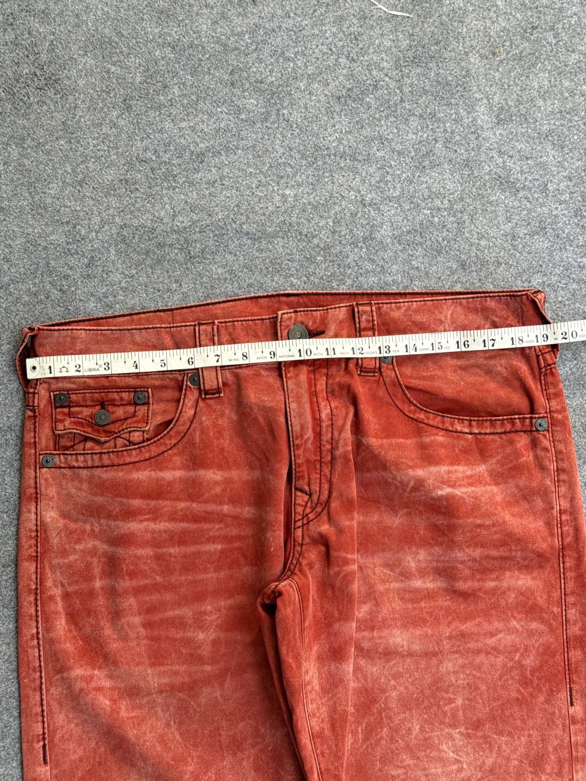True Religion Vintage Y2k Red True Religion Jeans Size US 38 / EU 54 - 5 Thumbnail