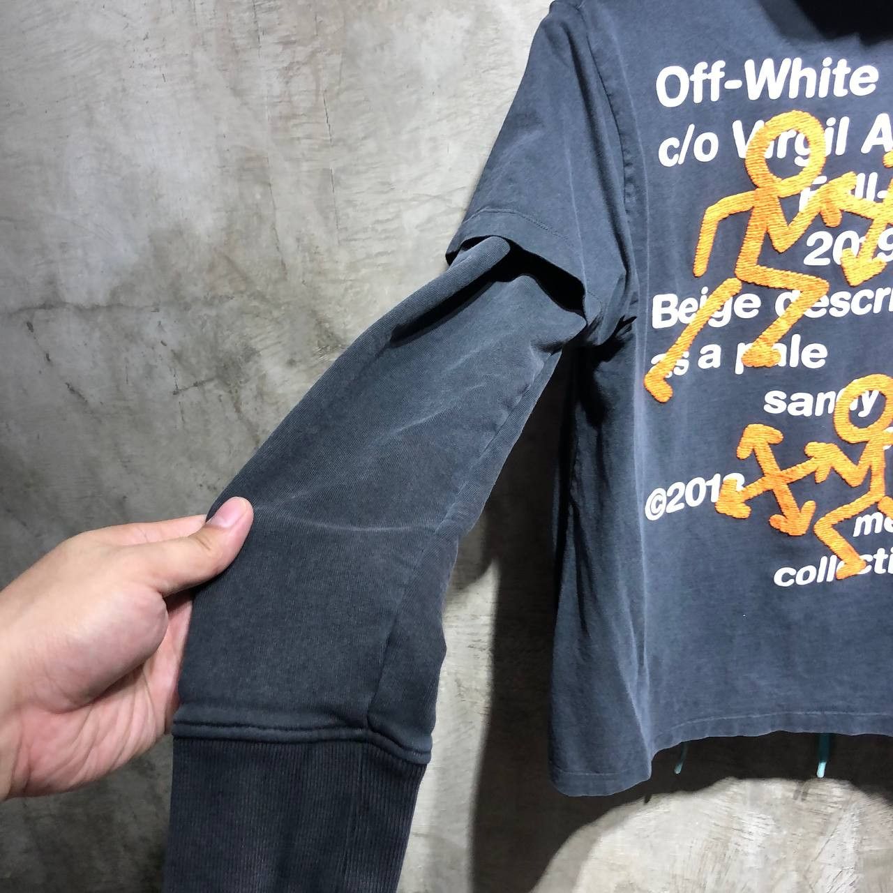 Off-White Off-White Pictogram Incompiuto double sleeves hoodie Size US S / EU 44-46 / 1 - 4 Thumbnail