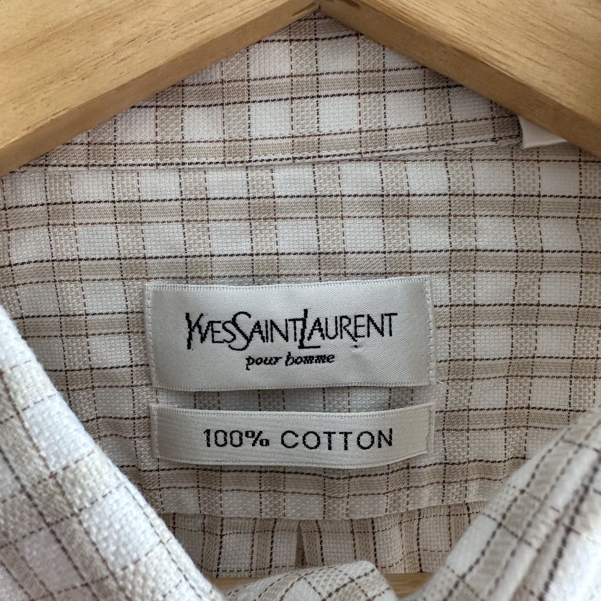 Yves Saint Laurent YSL Yves Saint Laurent pour home Luxury Shirt Rare Size US XL / EU 56 / 4 - 4 Thumbnail