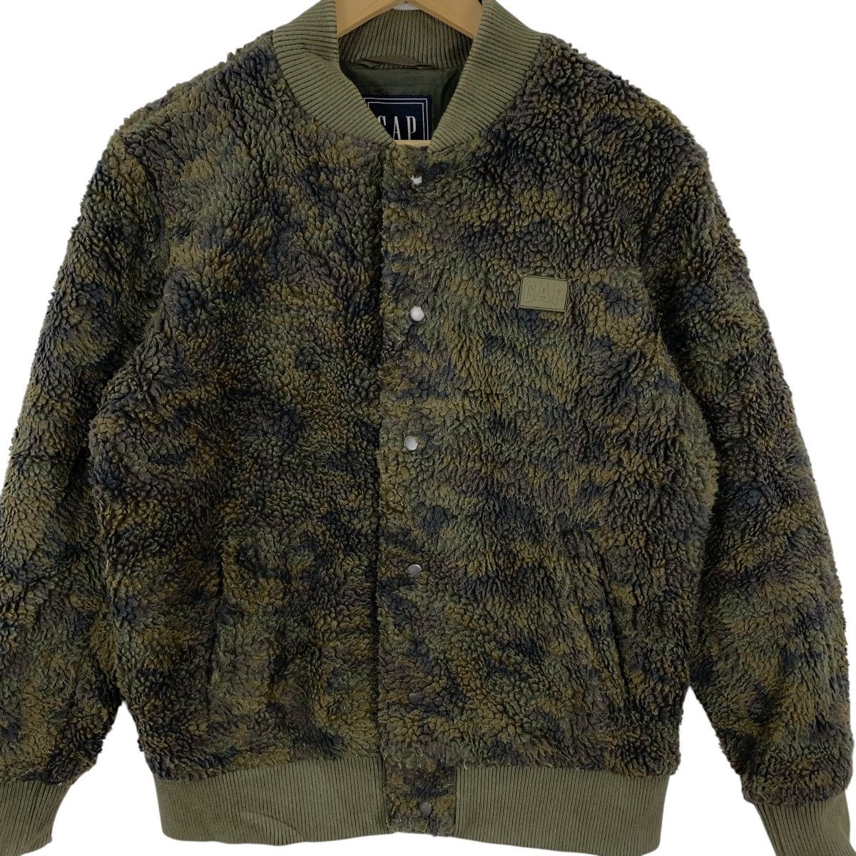 Gap Vintage GAP USA CAMOUFLAGE Camo Sherpa Fleece Jacket Size XS / US 0-2 / IT 36-38 - 5 Thumbnail