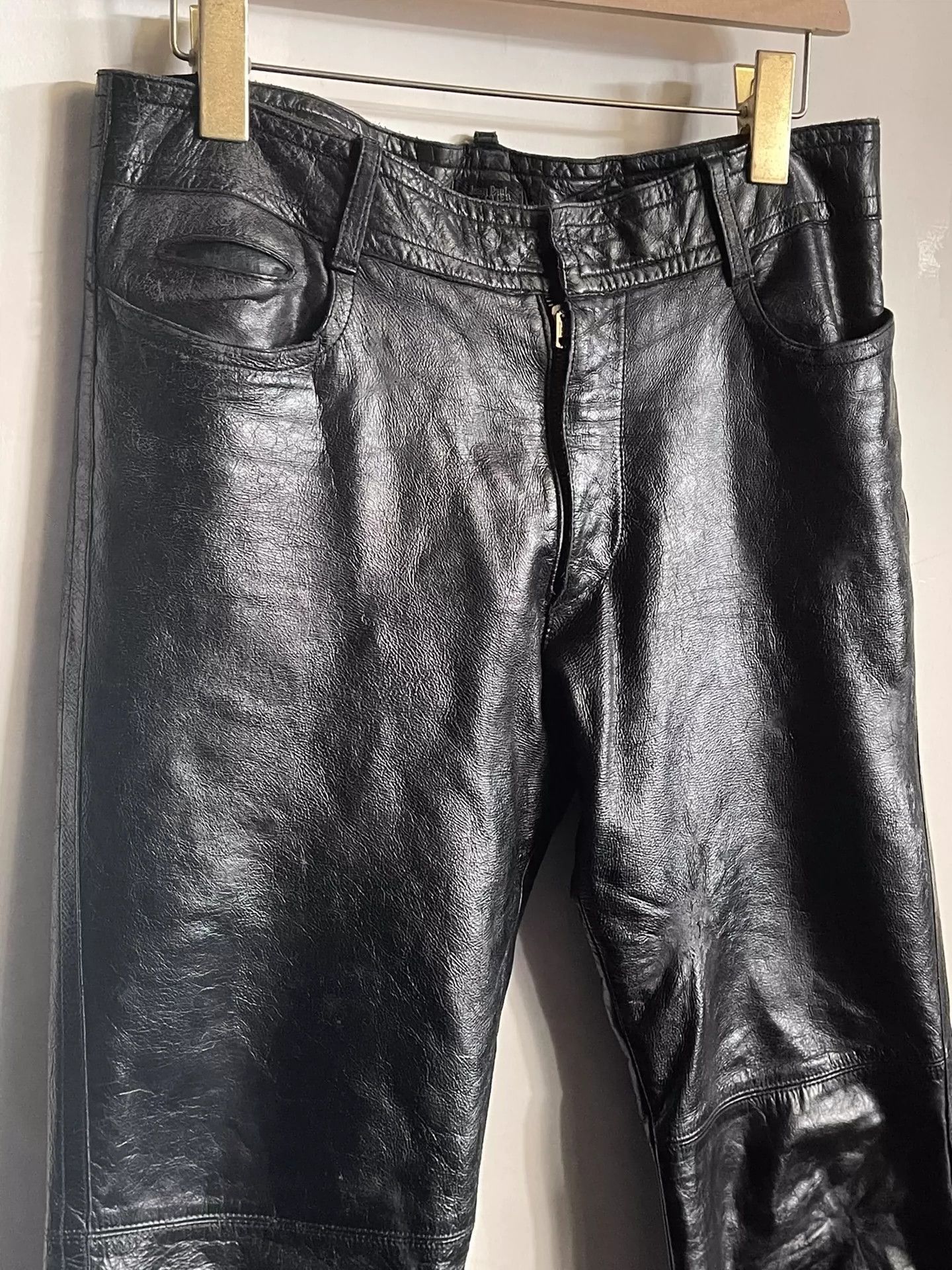 Jean Paul Gaultier Jean Paul Gaultier Motorcycle jeans leather pants-2505 Size US 32 / EU 48 - 4 Thumbnail