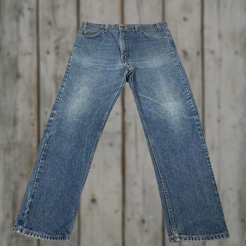 Levi's VINTAGE Levi's 505 Jeans Mens 36x30 Blue Straight Denim Pants 90s Regular Fit Cotton Denim Blue 5-Pocket Mens Size US 36 / EU 52 - 1 Thumbnail