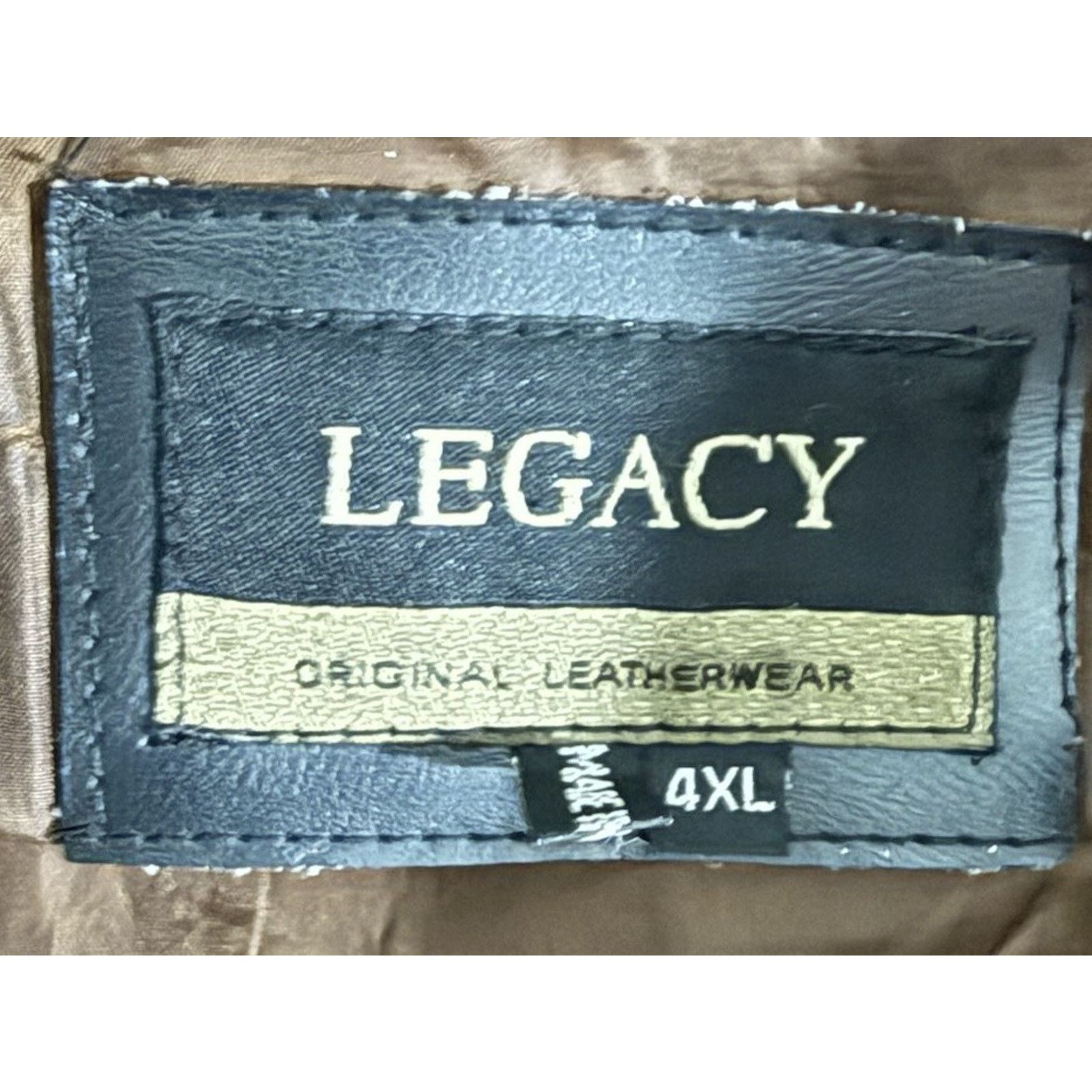 Other Mens Legacy Original Leather Wear Brown Patterned Jacket 4XL Size US XXL / EU 58 / 5 - 3 Thumbnail