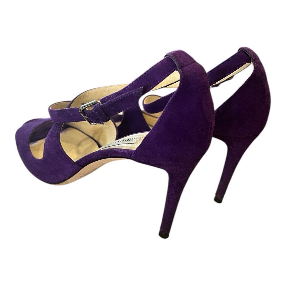 Jimmy Choo Jimmy Choo Emily 85 Iris Purple Suede Heels Size 38.5 Size US 8.5 / IT 38.5 - 3 Thumbnail