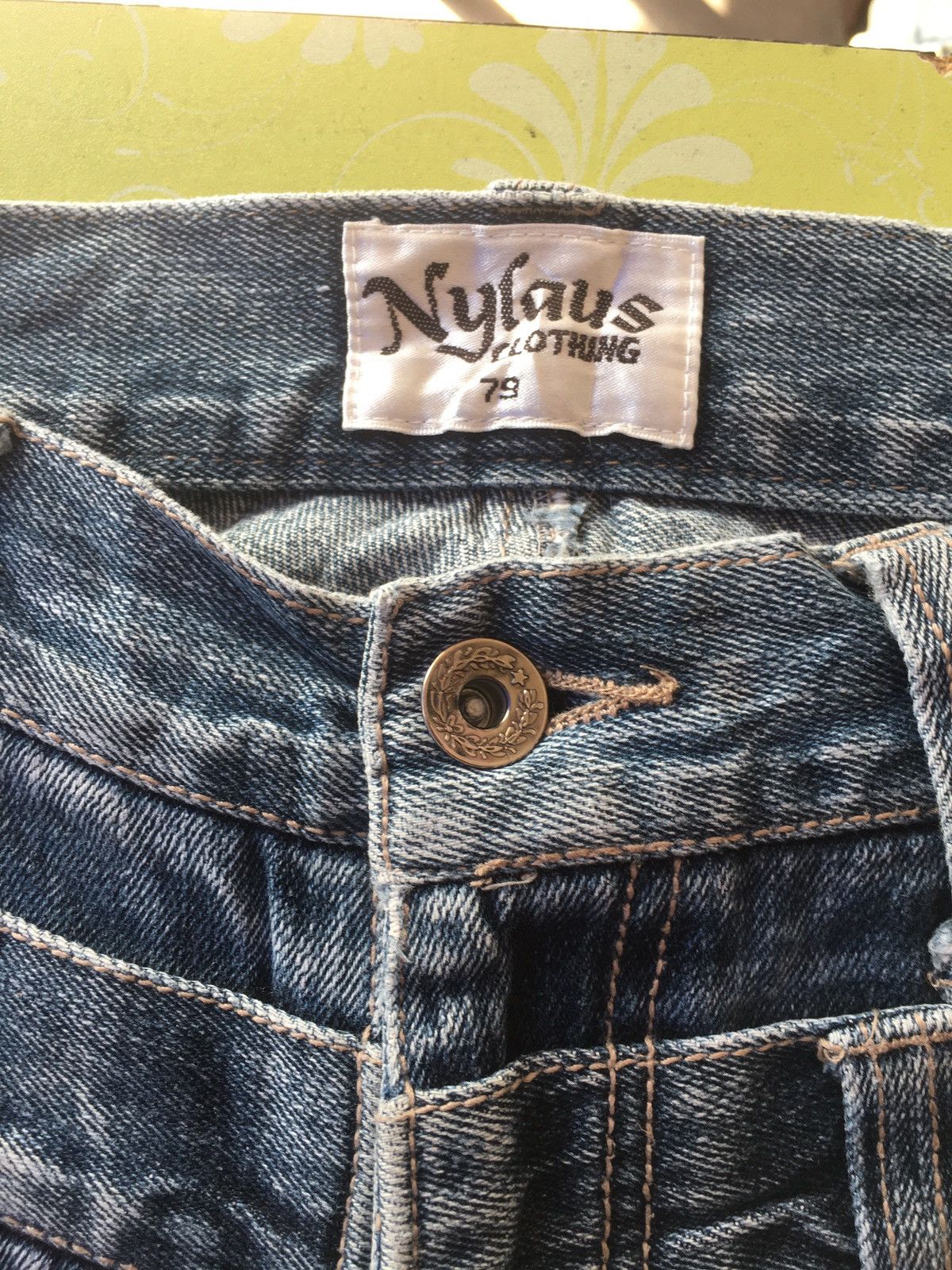 Japanese Brand Nylaus jeans double waist Size US 30 / EU 46 - 7 Thumbnail