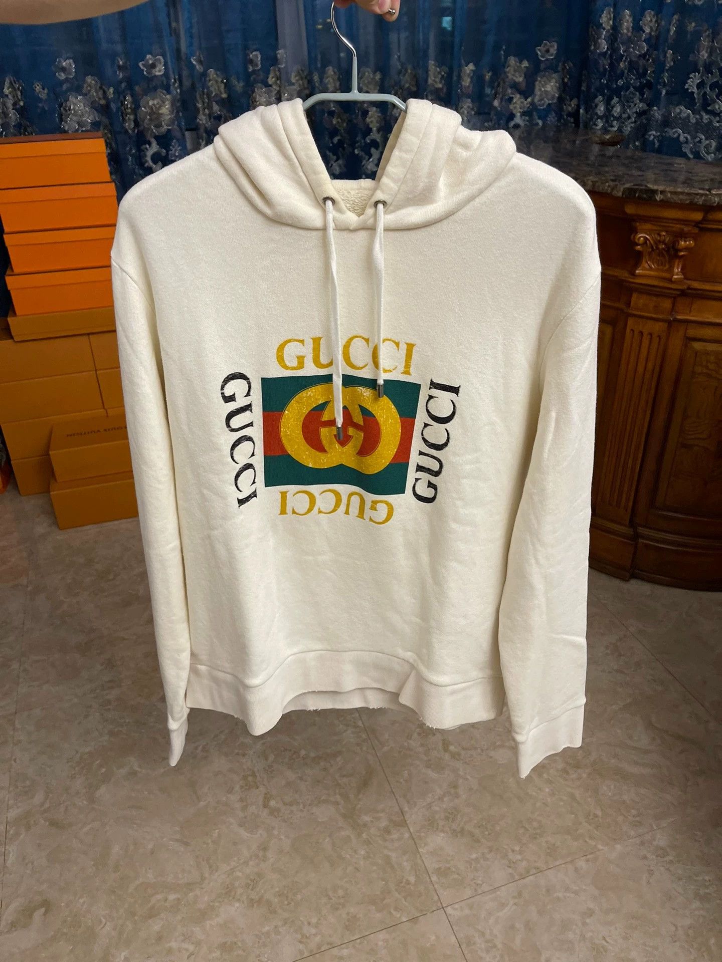 Gucci Gucci OS Belt Logo Big Logo Sweatshirt M Size US M / EU 48-50 / 2 - 1 Thumbnail