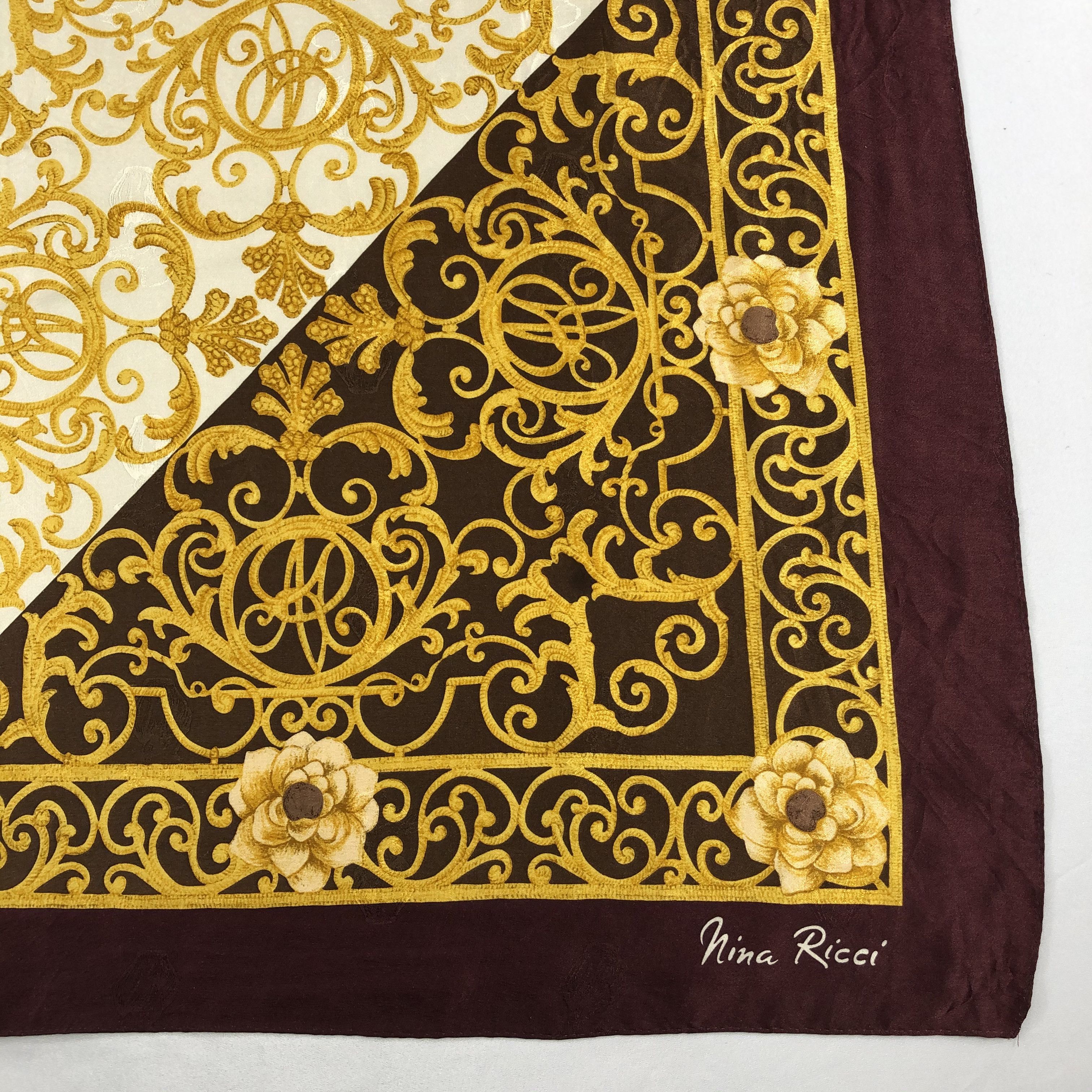 Nina Ricci Vintage Nina Ricci Silk Scarf Size ONE SIZE - 4 Thumbnail