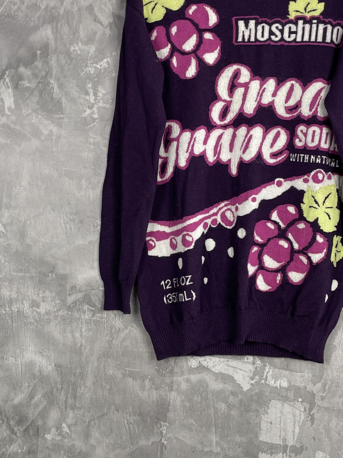 Moschino Vintage Moschino Glamour Overprint Sweater Crew Neck Size L / US 10 / IT 46 - 5 Thumbnail