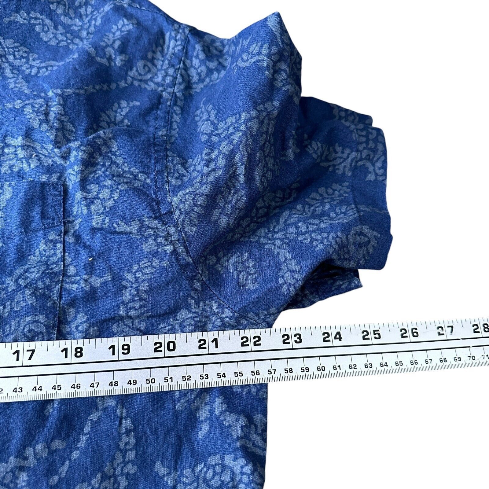 Onia Onia Shirt Men’s Large Blue Linen Blend Short Sleeve Button Size US L / EU 52-54 / 3 - 7 Thumbnail