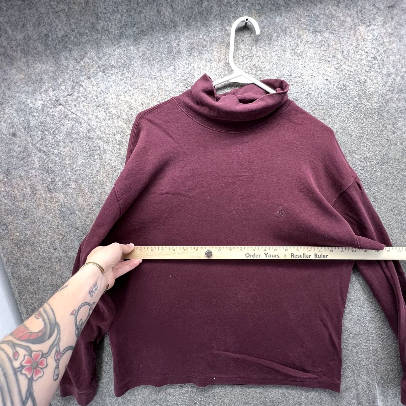 Brooks Brothers Brooks Sport Sweater Mens Large Red Cotton Turtleneck Pullover Logo Long Sleeve Size US L / EU 52-54 / 3 - 4 Thumbnail