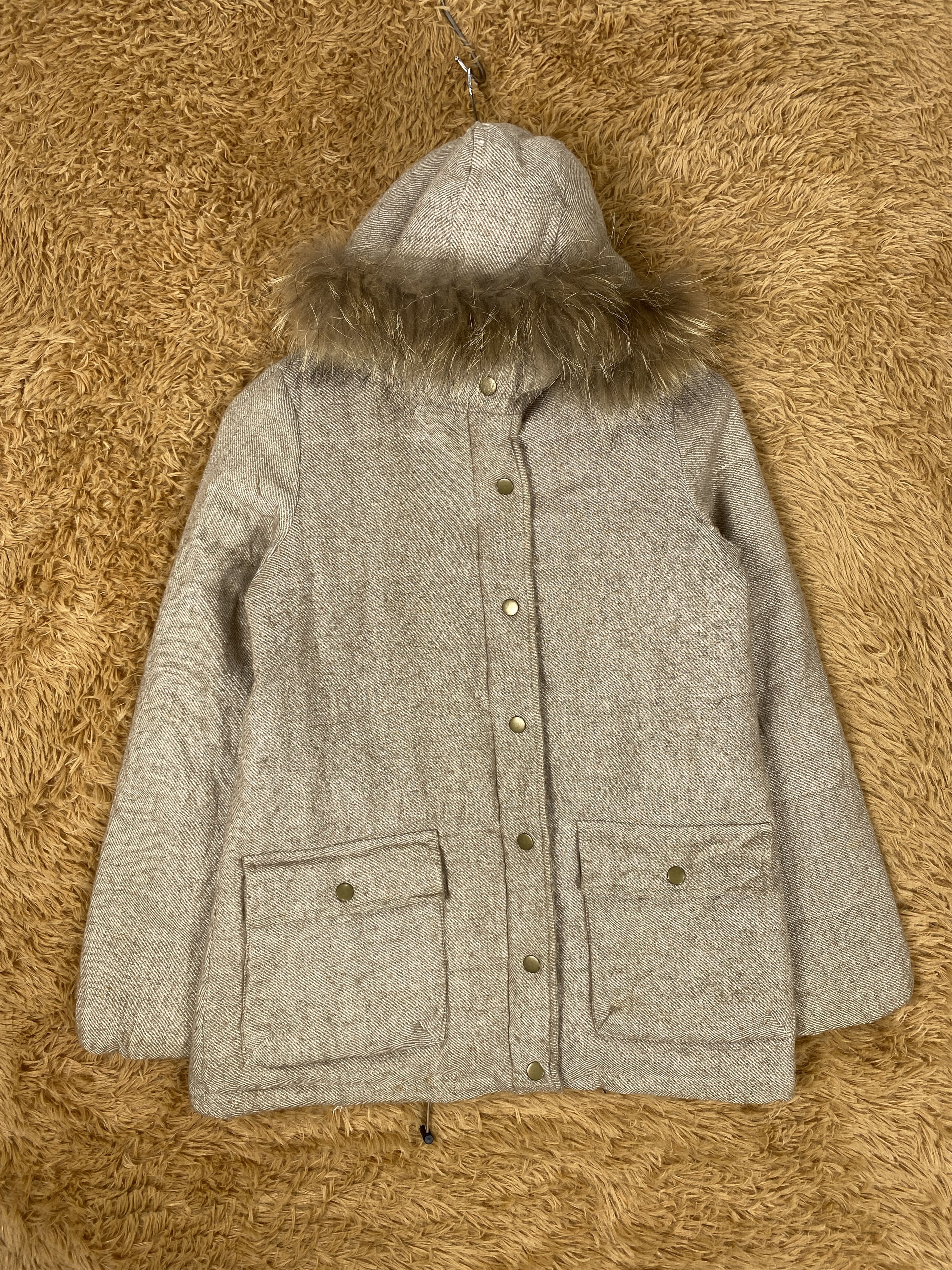image of Lowrys Farm Hoodie Jacket in Light Brown, Men's (Size Small)