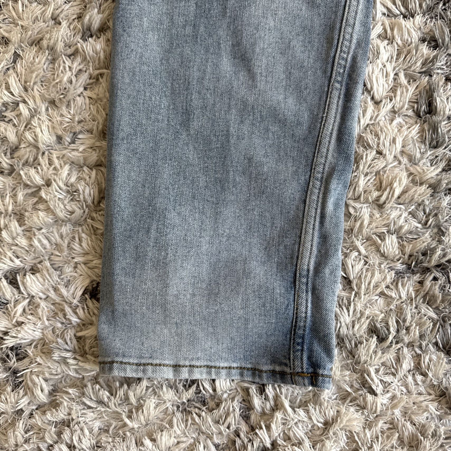 Denime VINTAGE Falls Creek Jeans Denim Blue Straight Stretch Workwear Men 32x30 00’s Inseam 29in Mens Size US 32 / EU 48 - 3 Thumbnail
