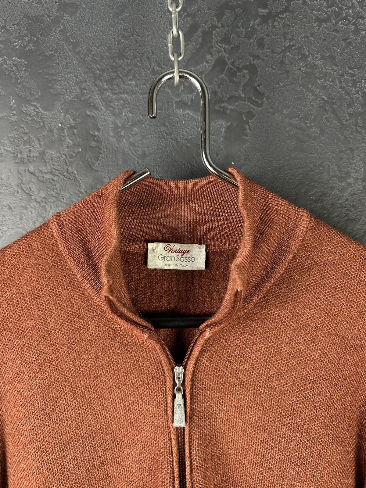 Gran Sasso Vintage Gran Sasso Lana Wool 1/4 Zip Pullover Men's Sweater Size US L / EU 52-54 / 3 - 6 Thumbnail