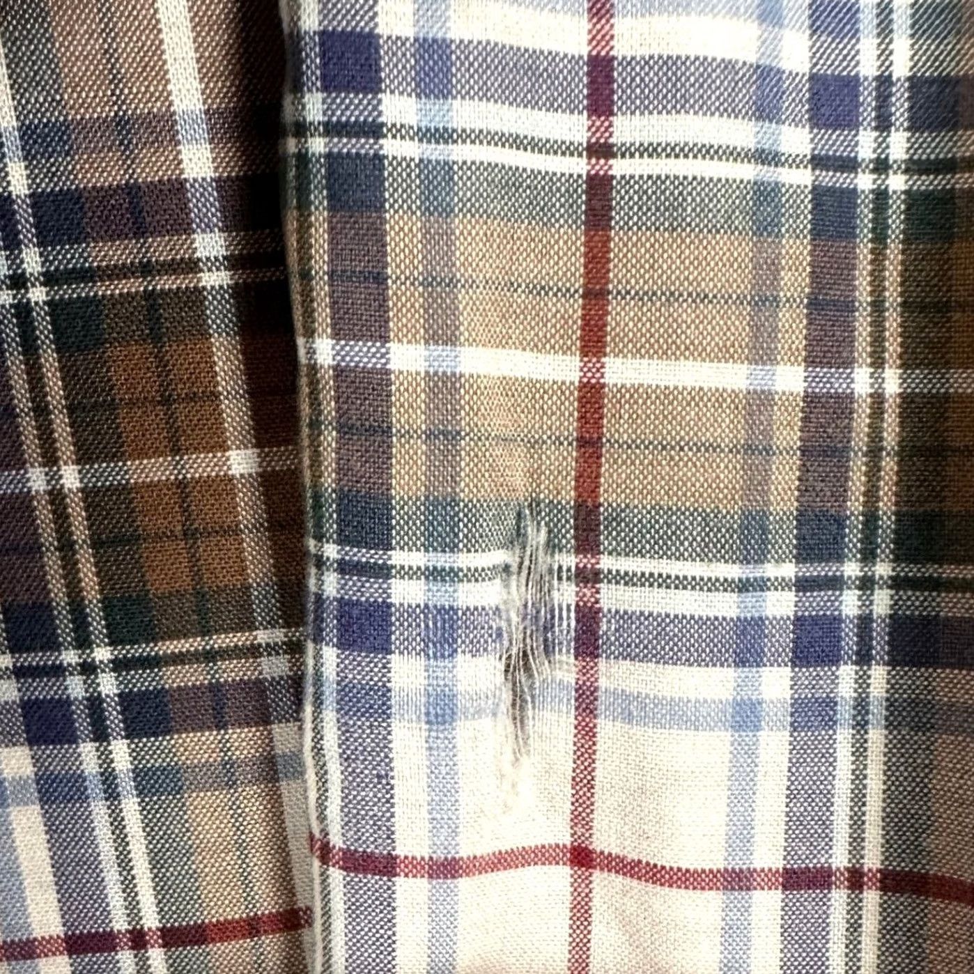 Peter Millar Peter Millar Shirt Button Down Men XL Blue Brown Plaid Long Sleeve Pocket Casual Size US XL / EU 56 / 4 - 6 Thumbnail