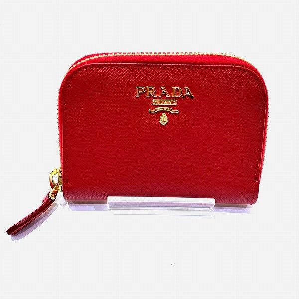 Prada Prada Prada Saffiano Coin Case Leather Coin Case 1M0268 DUTY FREE for USA Size ONE SIZE - 1 Thumbnail
