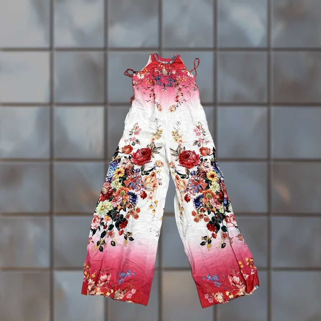 Anthropologie Anthropologie Jumpsuit Wide Leg Multicolor XS Womens FLAWS Size 26" / US 2 / IT 38 - 1 Thumbnail