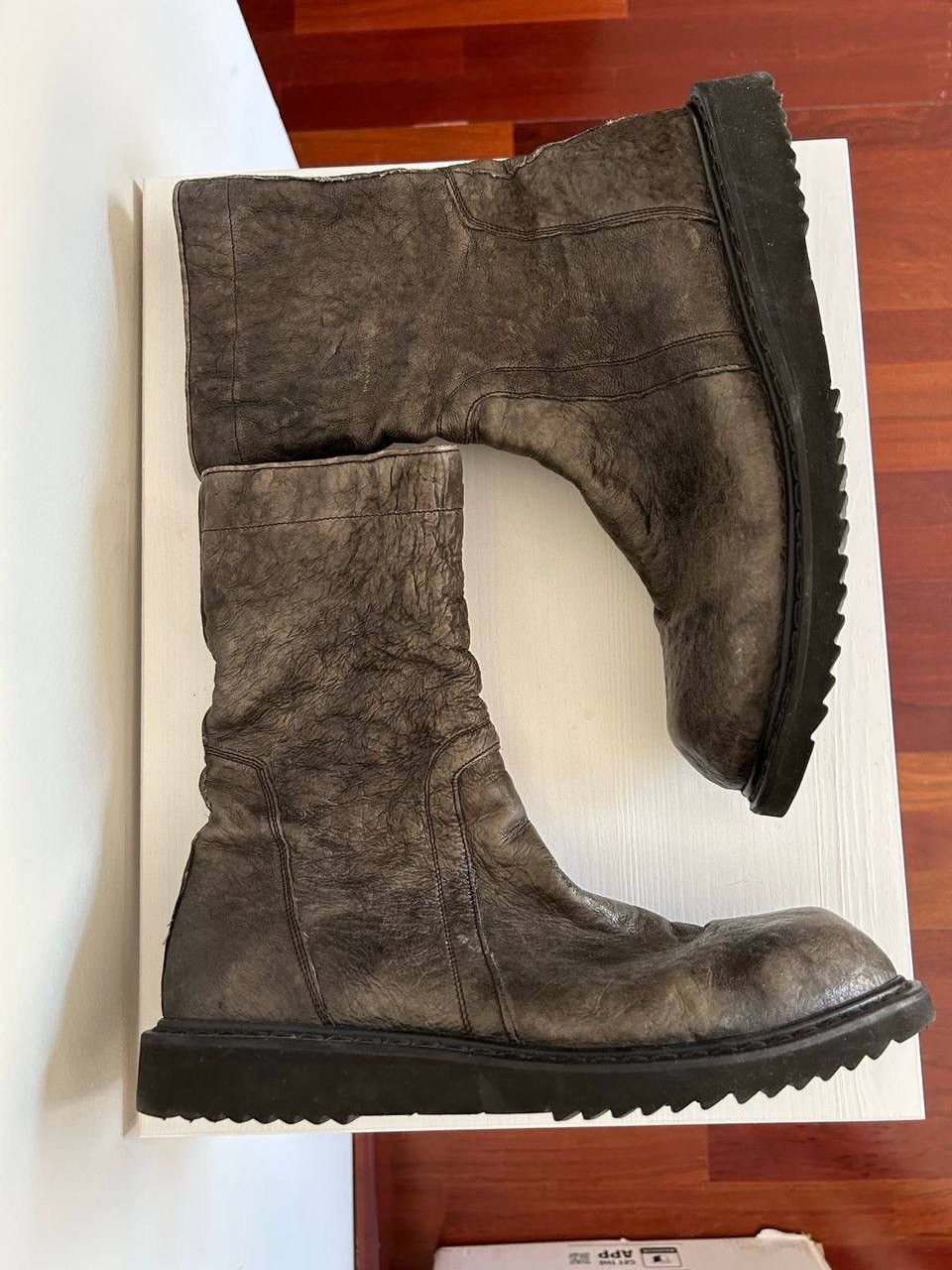 Pre-owned Rick Owens Creeper Boots In Brown
