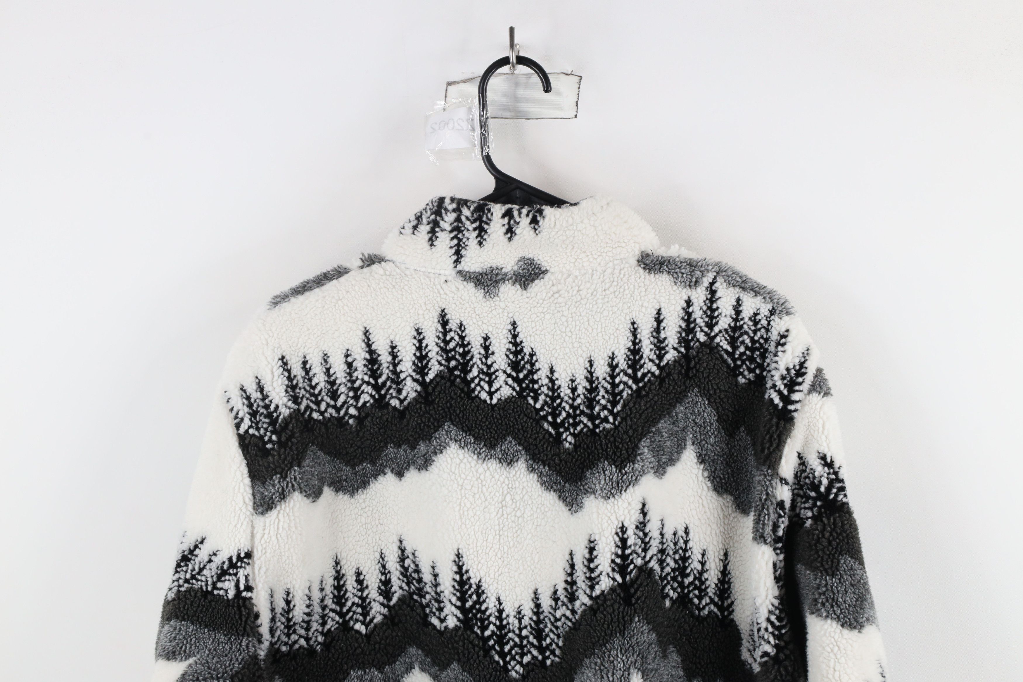 Vintage Vintage 90s Streetwear Print Deep Pile Fleece Jacket USA Size US XL / EU 56 / 4 - 10 Thumbnail