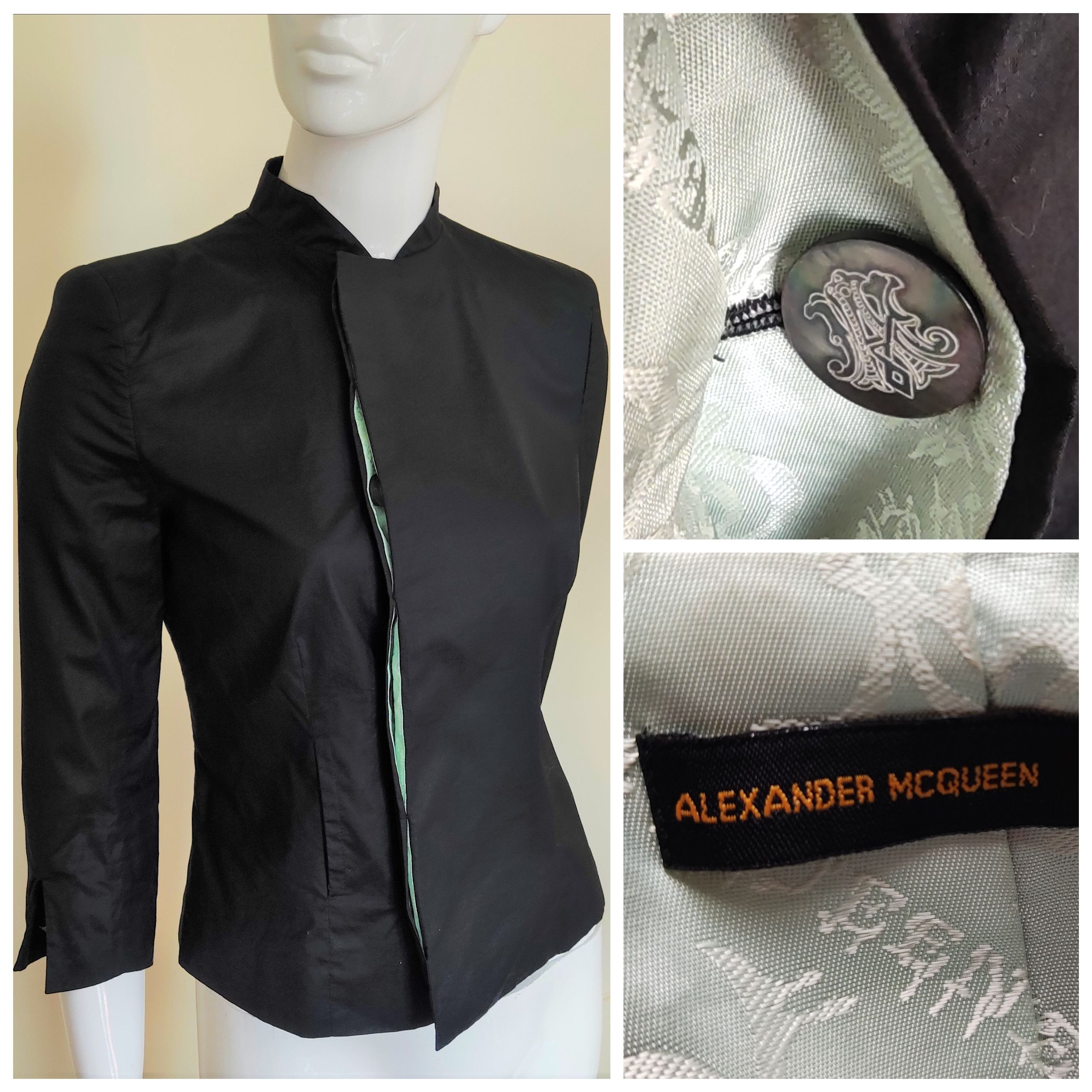 Alexander McQueen Black Joan of Arc 1998 Jacket Blazer