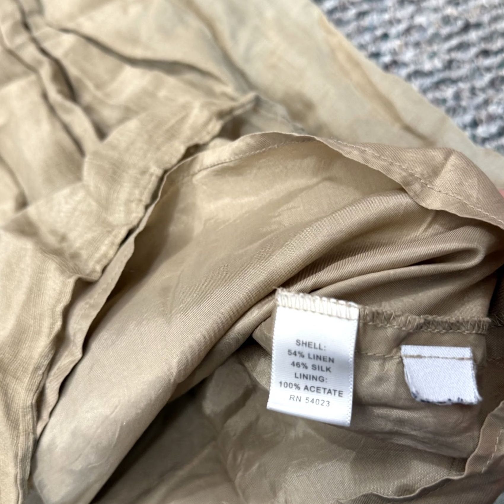 Banana Republic Banana Republic Skirt Womens 0 Gold A Line Pleated Silk Linen Boho Vintage N/A Size 25" / US 0 / IT 36 - 7 Thumbnail