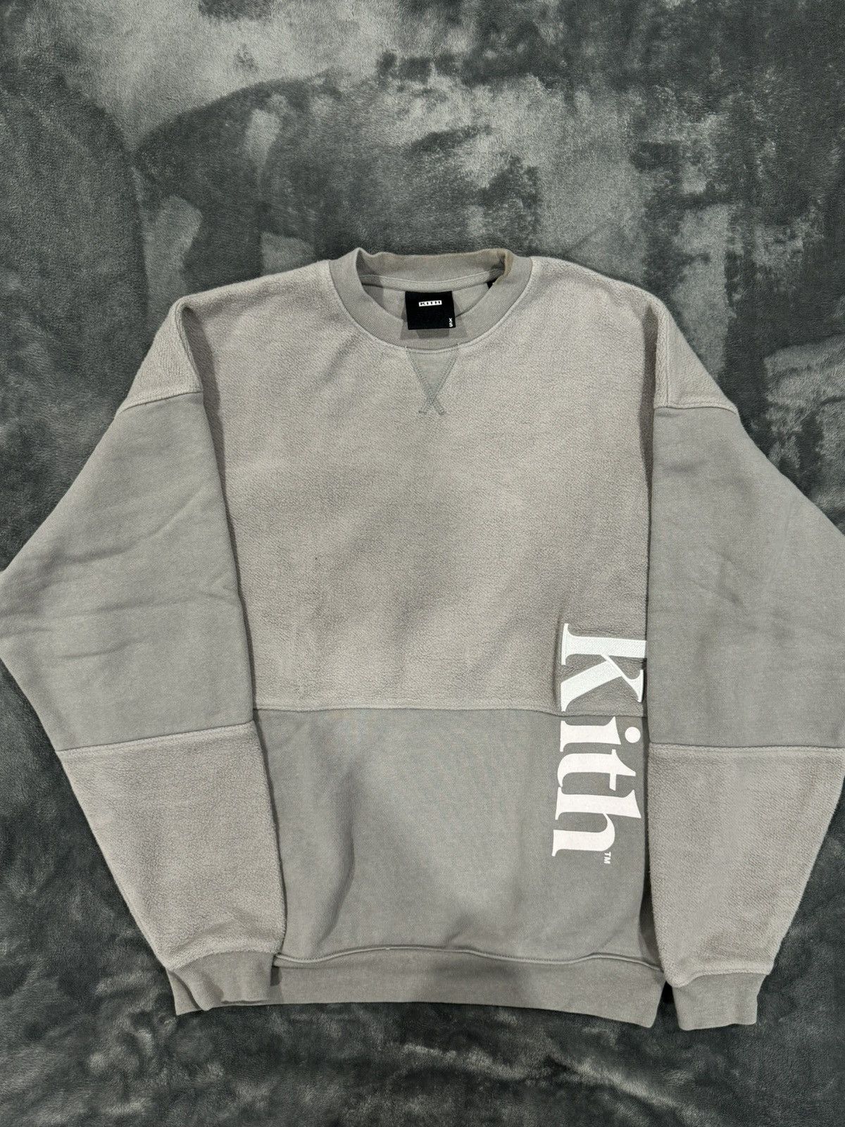 Kith KITH PANELED CREWNECK - MONUMENT Size US XS / EU 42 / 0 - 1 Thumbnail