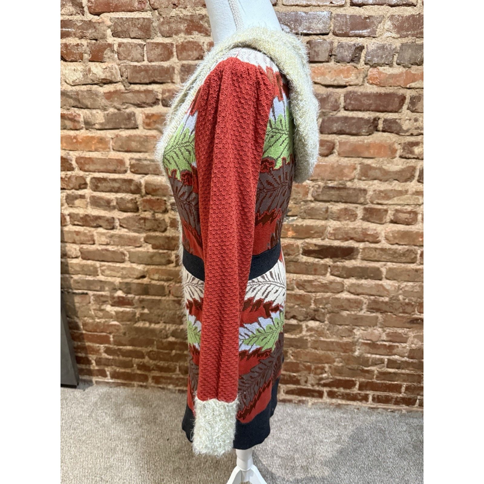 Anthropologie Anthropologie New Orleans Holiday Fern Hooded Sweatercoat M Size M / US 6-8 / IT 42-44 - 3 Thumbnail