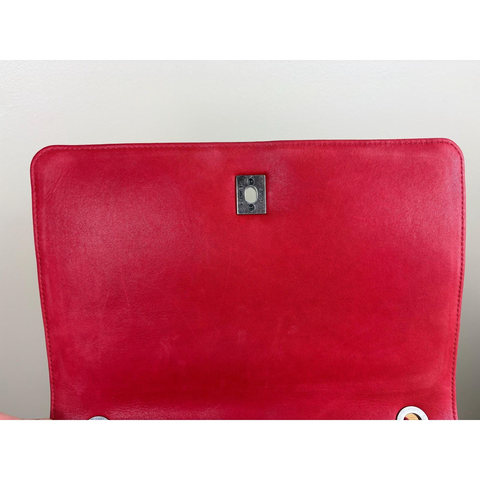 Chanel Authentic Chanel Matelasse Red Calfskin Cocomark Shoulder Size ONE SIZE - 12 Thumbnail