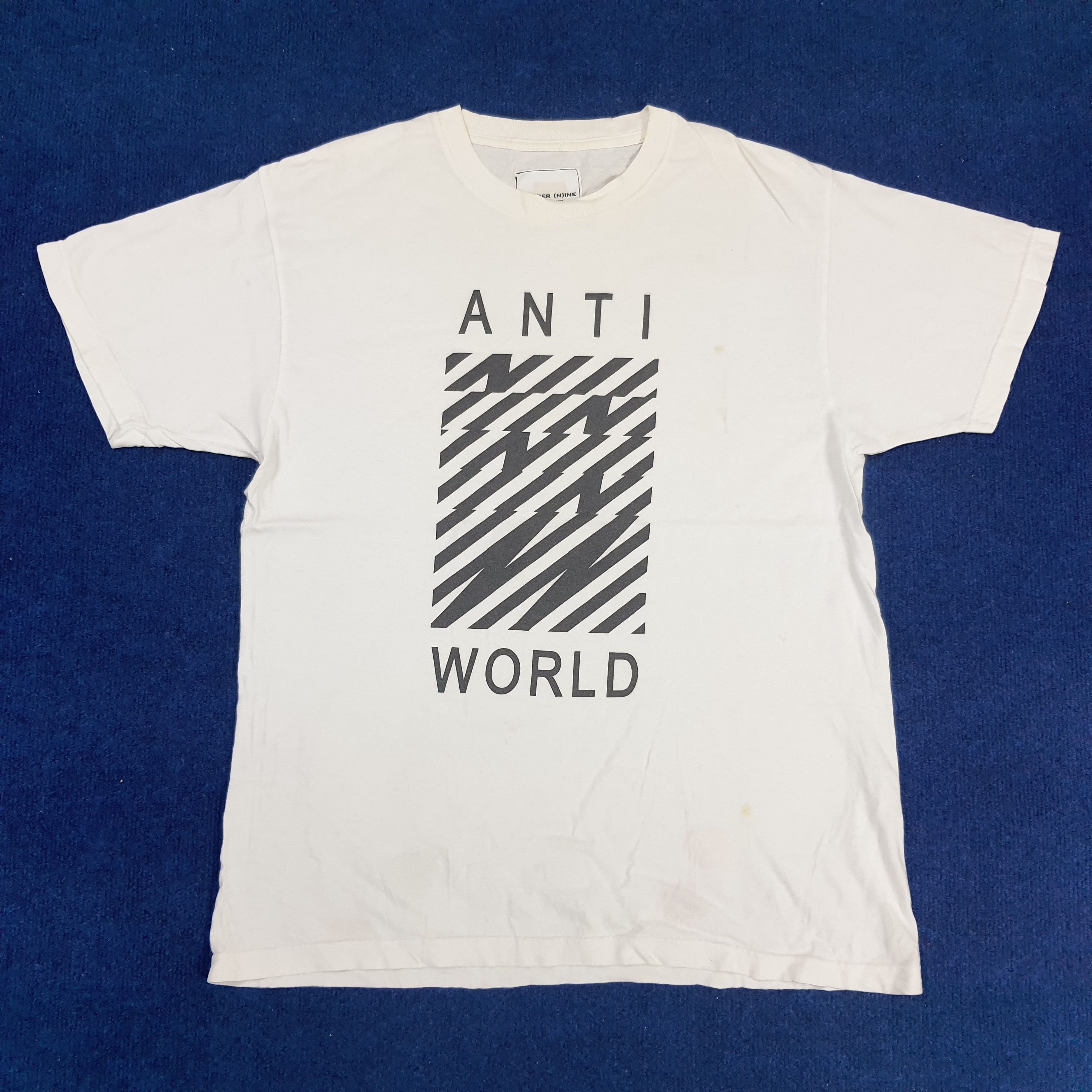 Japanese Brand × Number (N)ine × Vintage Vintage Number Nine Studious Anti World Japan Brand Tshirt Size US L / EU 52-54 / 3 - 1 Thumbnail