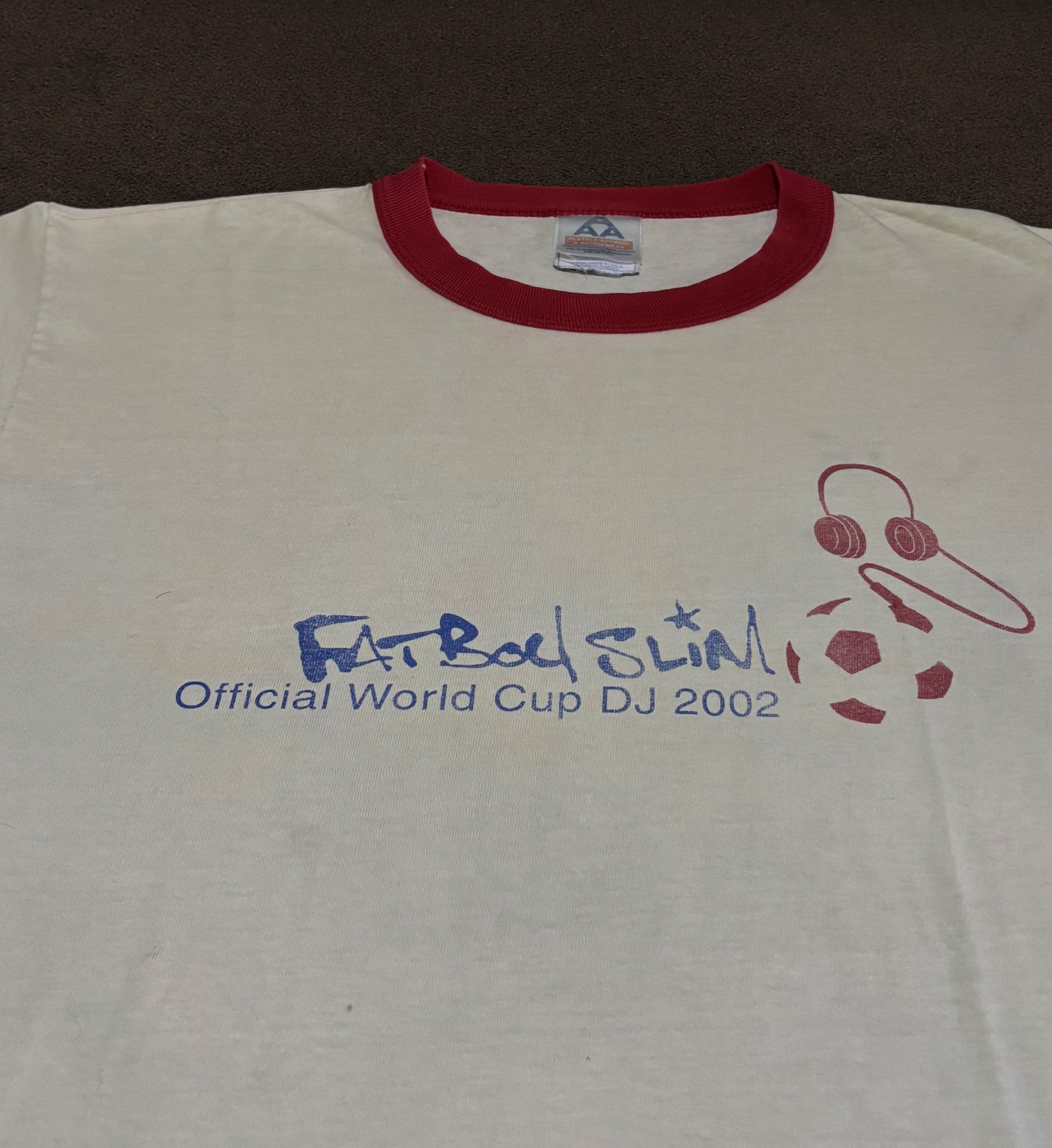Band Tees Vintage Fatboy Slim Official World Cup DJ 2002 Size US M / EU 48-50 / 2 - 2 Thumbnail