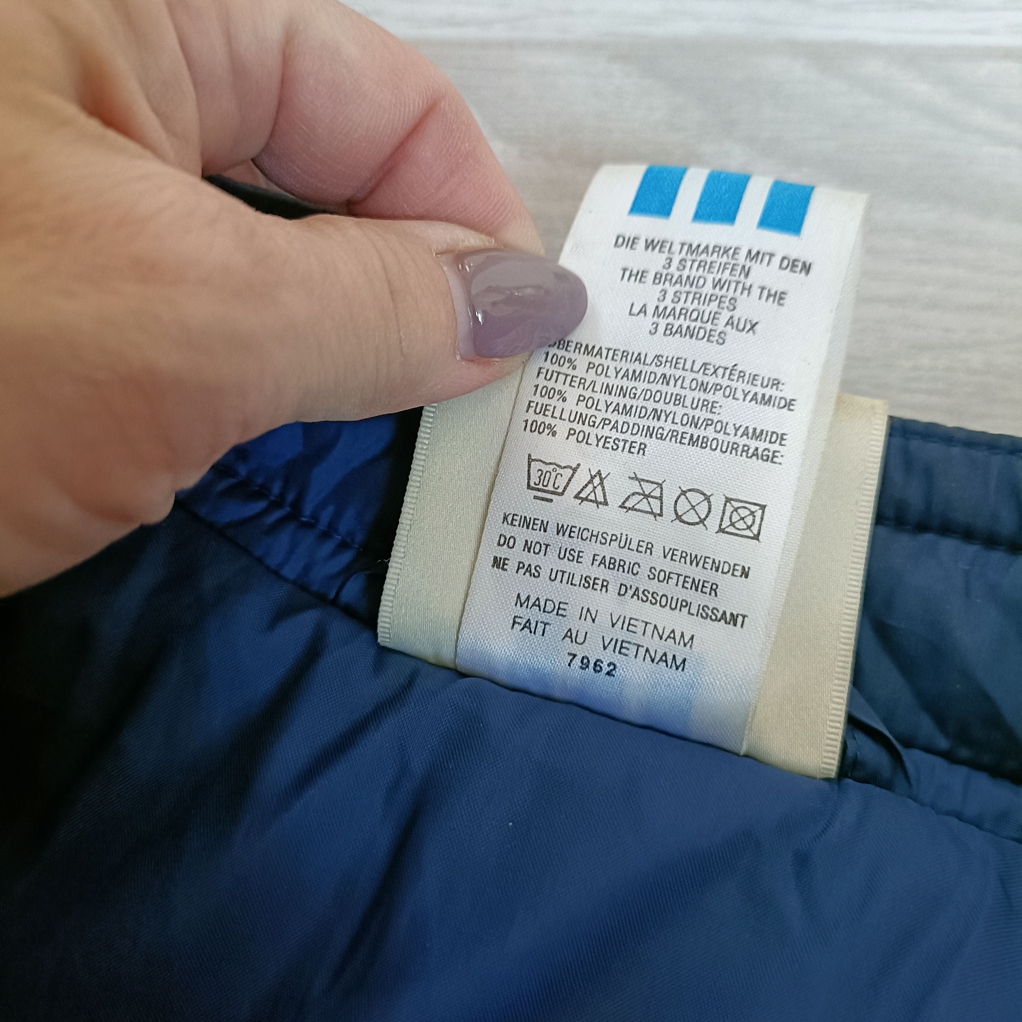 Adidas × Vintage Men's Blue Full Zip Track Jacket ! Size US L / EU 52-54 / 3 - 6 Thumbnail