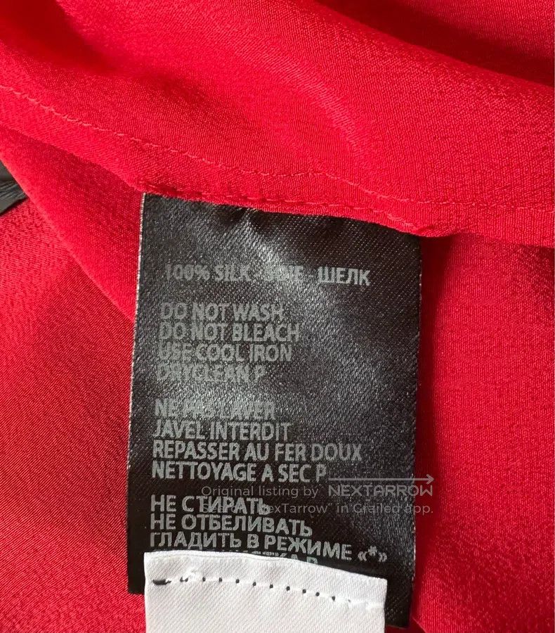 Haider Ackermann Haider Ackermann Red Silk Robe Shirt Size XS / US 0-2 / IT 36-38 - 6 Thumbnail