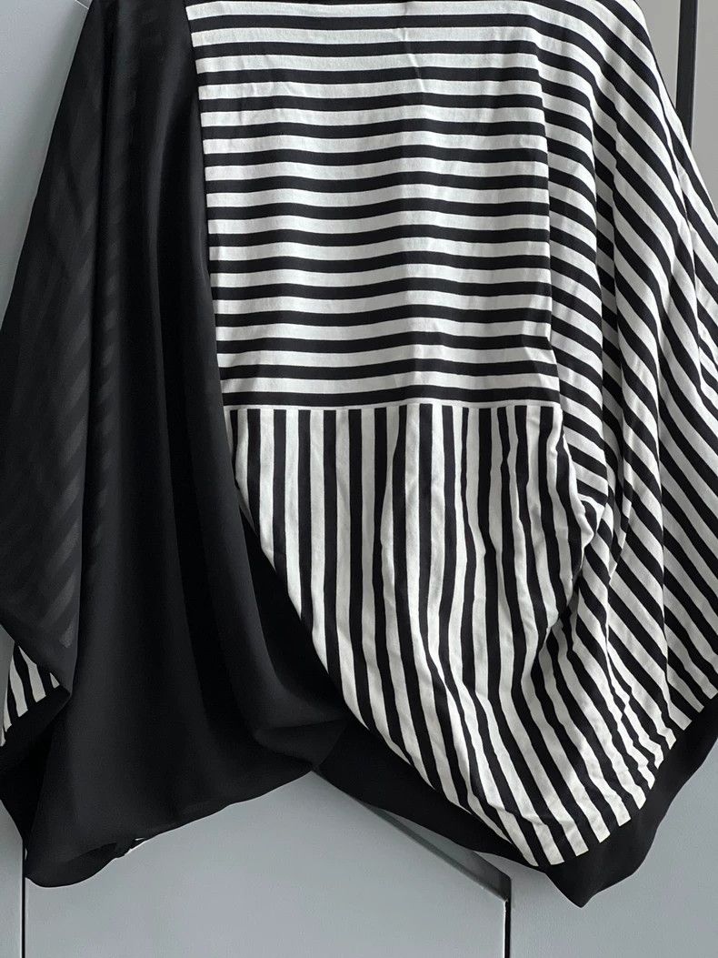 Comme des Garcons Comme Des Garcons Stripes and mesh stitching of T-shirts w Size S / US 4 / IT 40 - 8 Thumbnail