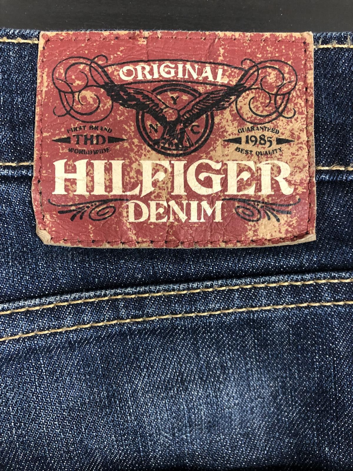 Tommy Hilfiger Tommy Hilfiger Denim Men's Slim Fit Jeans - Dark Wash Size US 34 / EU 50 - 6 Thumbnail